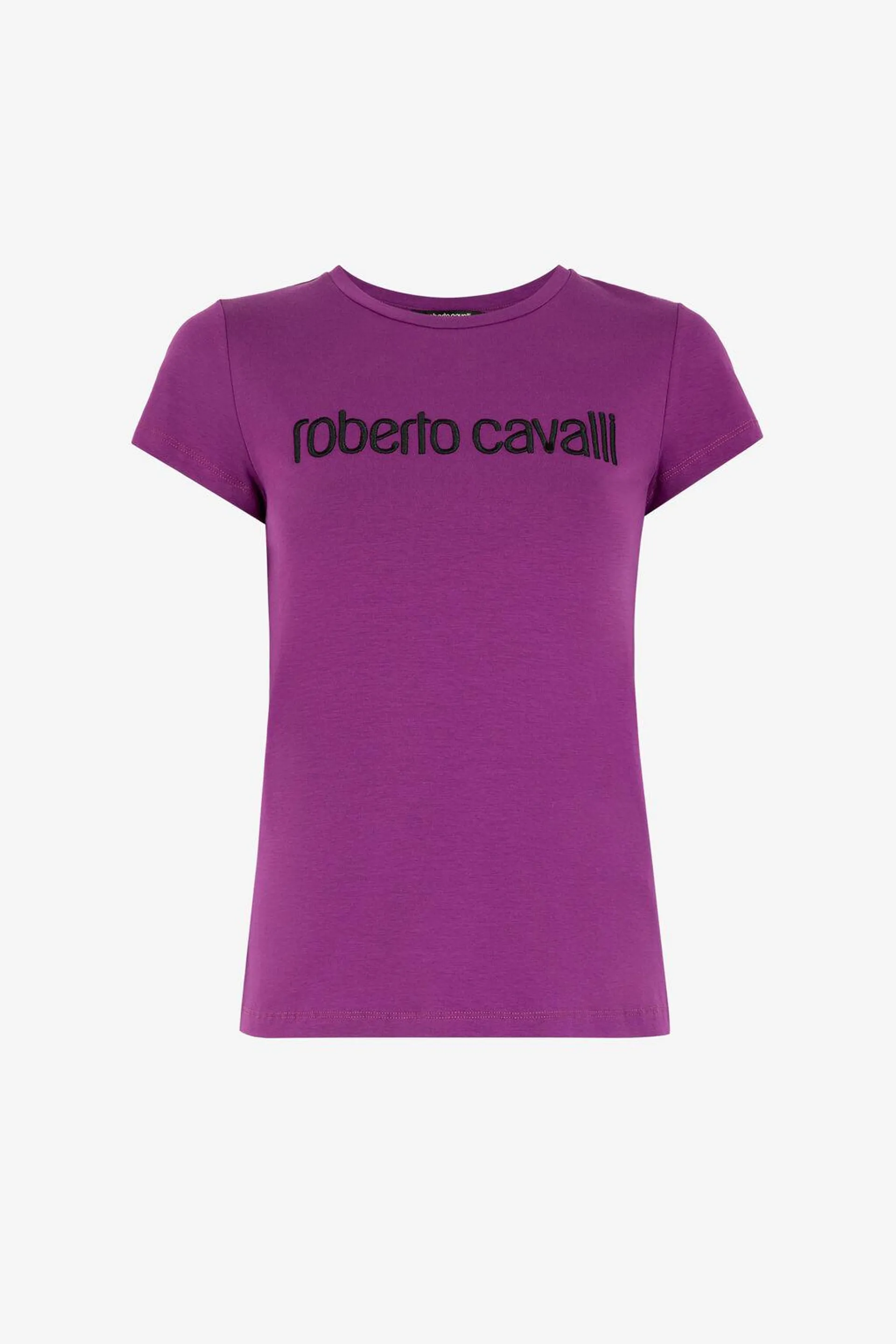 Camiseta con logotipo bordado