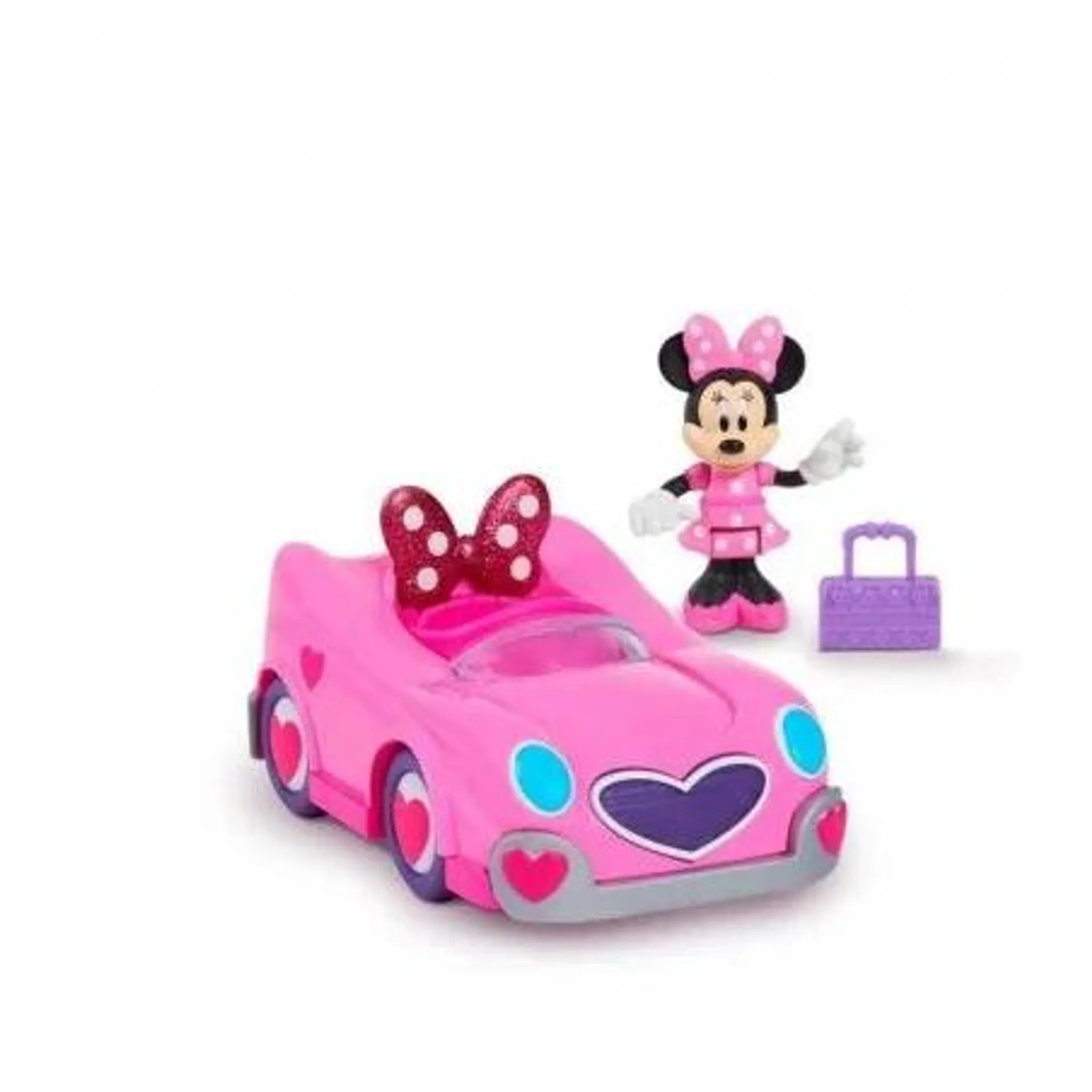 Figura Minnie com Carro Coração