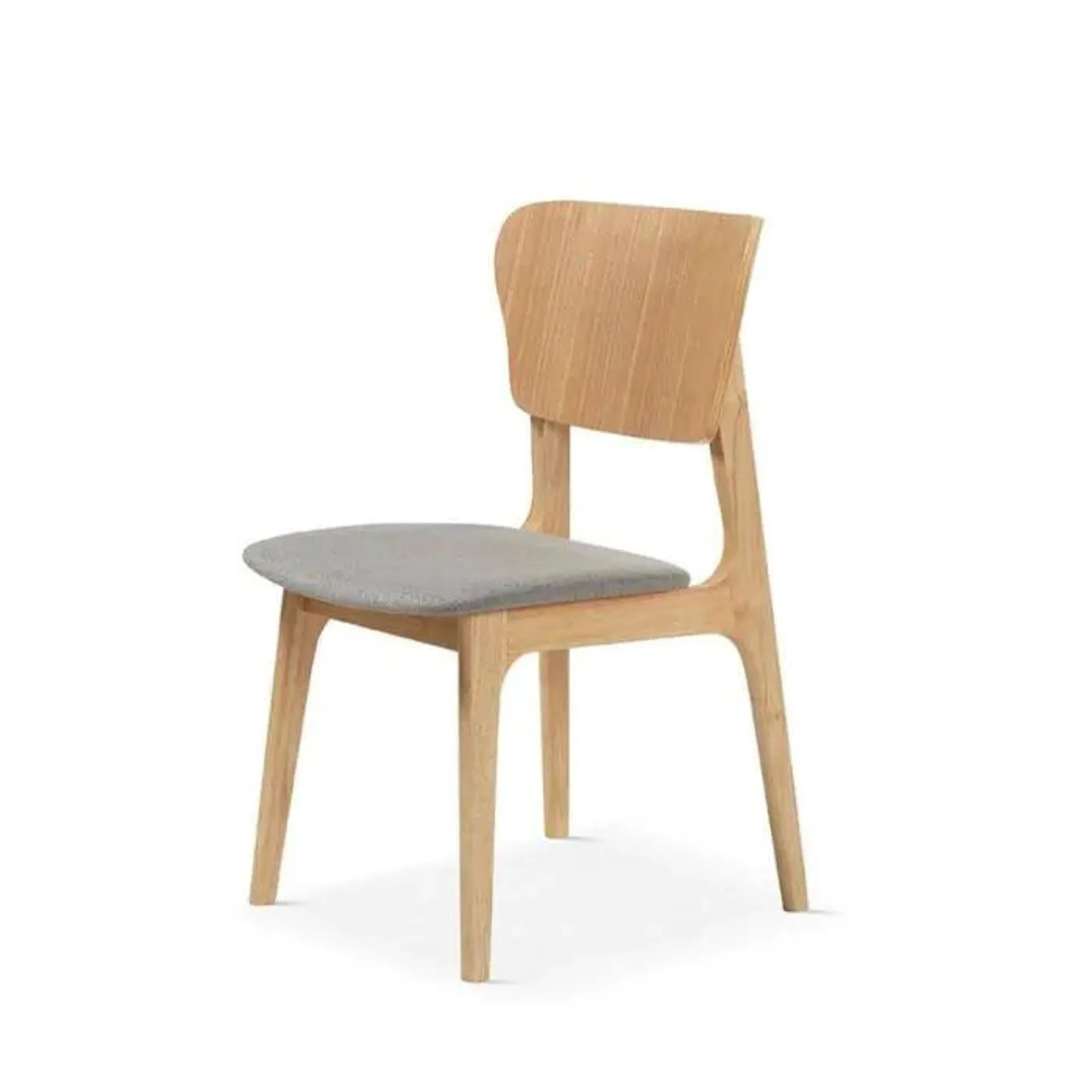 Juego de 2 Sillas de Comedor de Madera con Asiento Tapizado DC-900