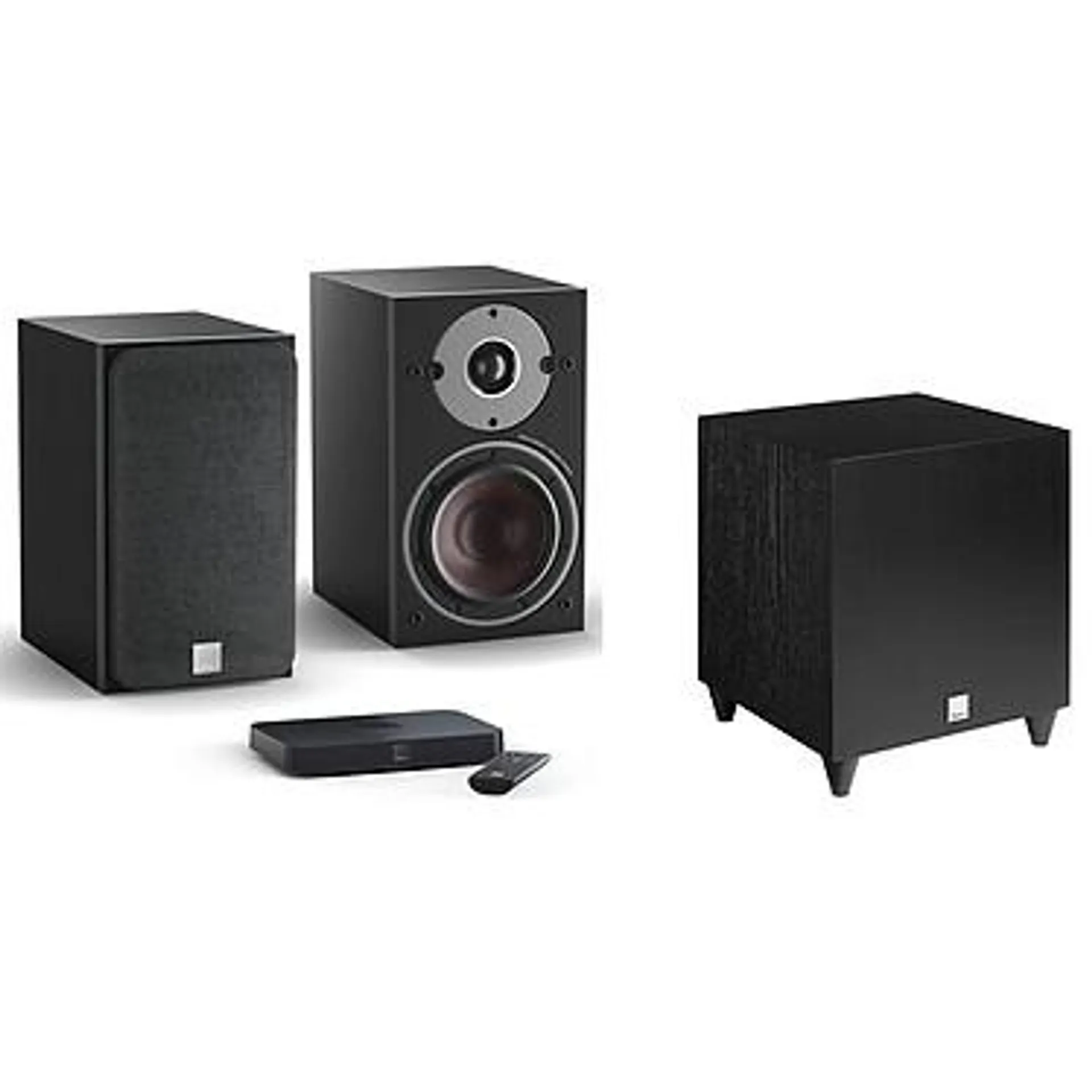 Dali Oberon 1 C Negro + Sound Hub Compacto + SUB C-8 D Negro