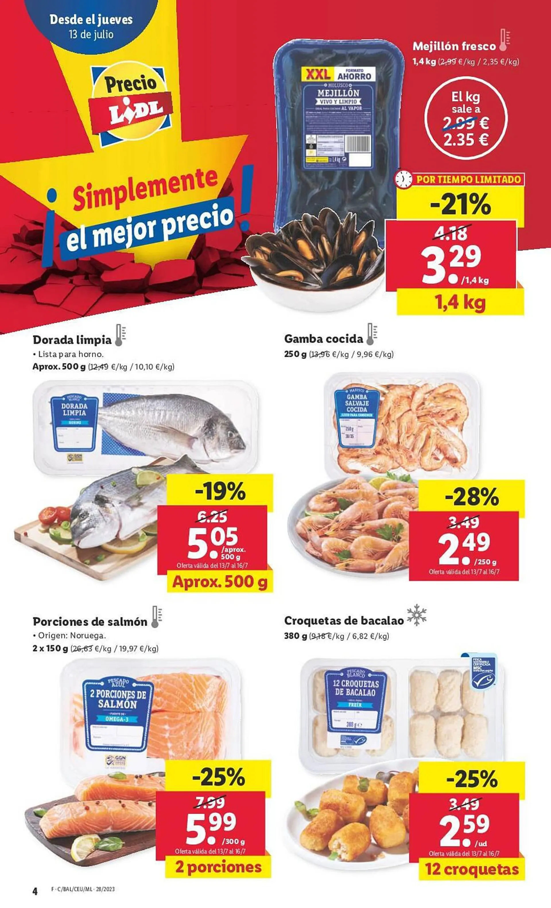 Catálogo de Folleto Lidl 13 de julio al 19 de julio 2023 - Página 4