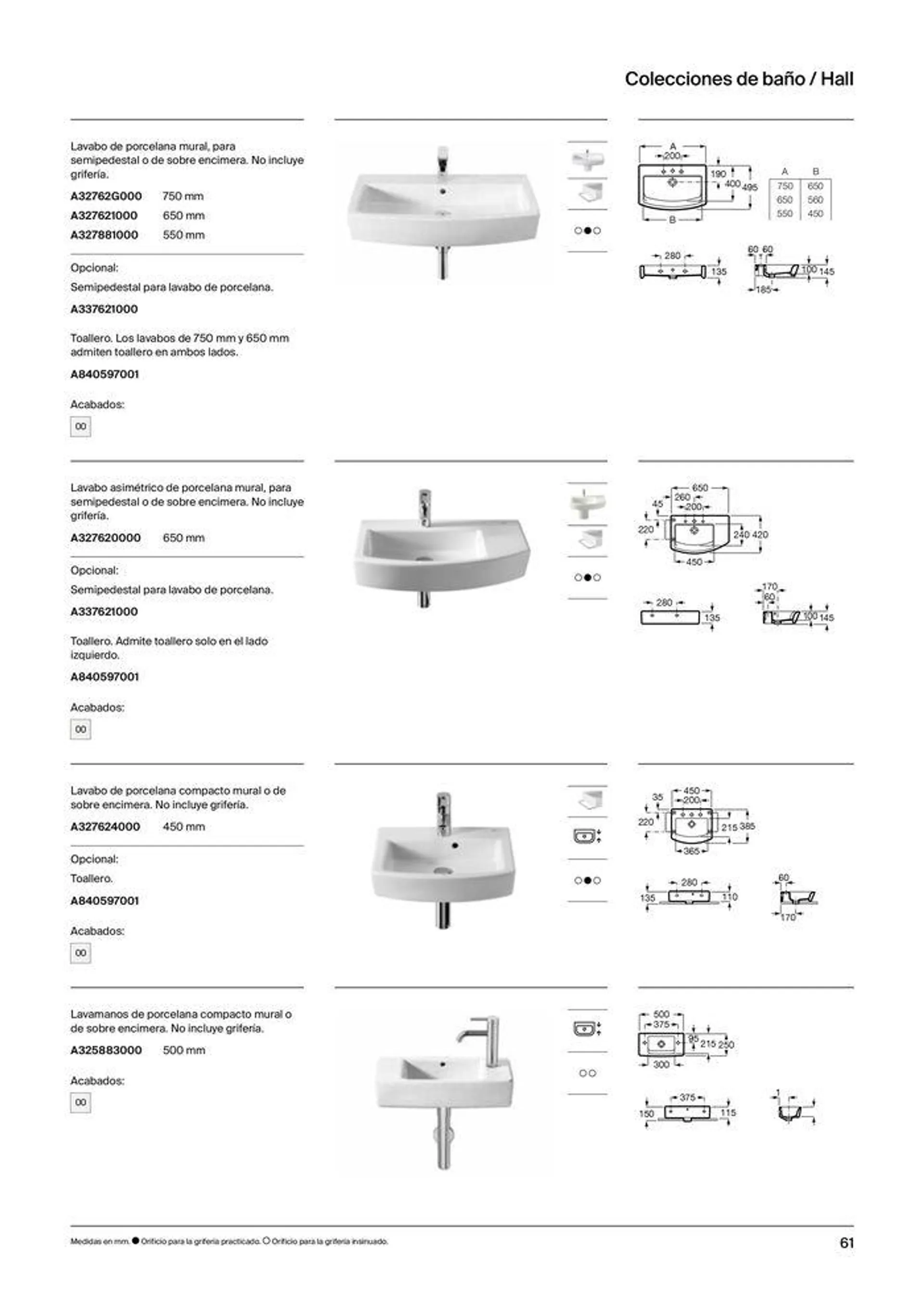 Catálogo de Colecciones de Baño, Muebles y Accesorios 19 de septiembre al 31 de diciembre 2024 - Página 63