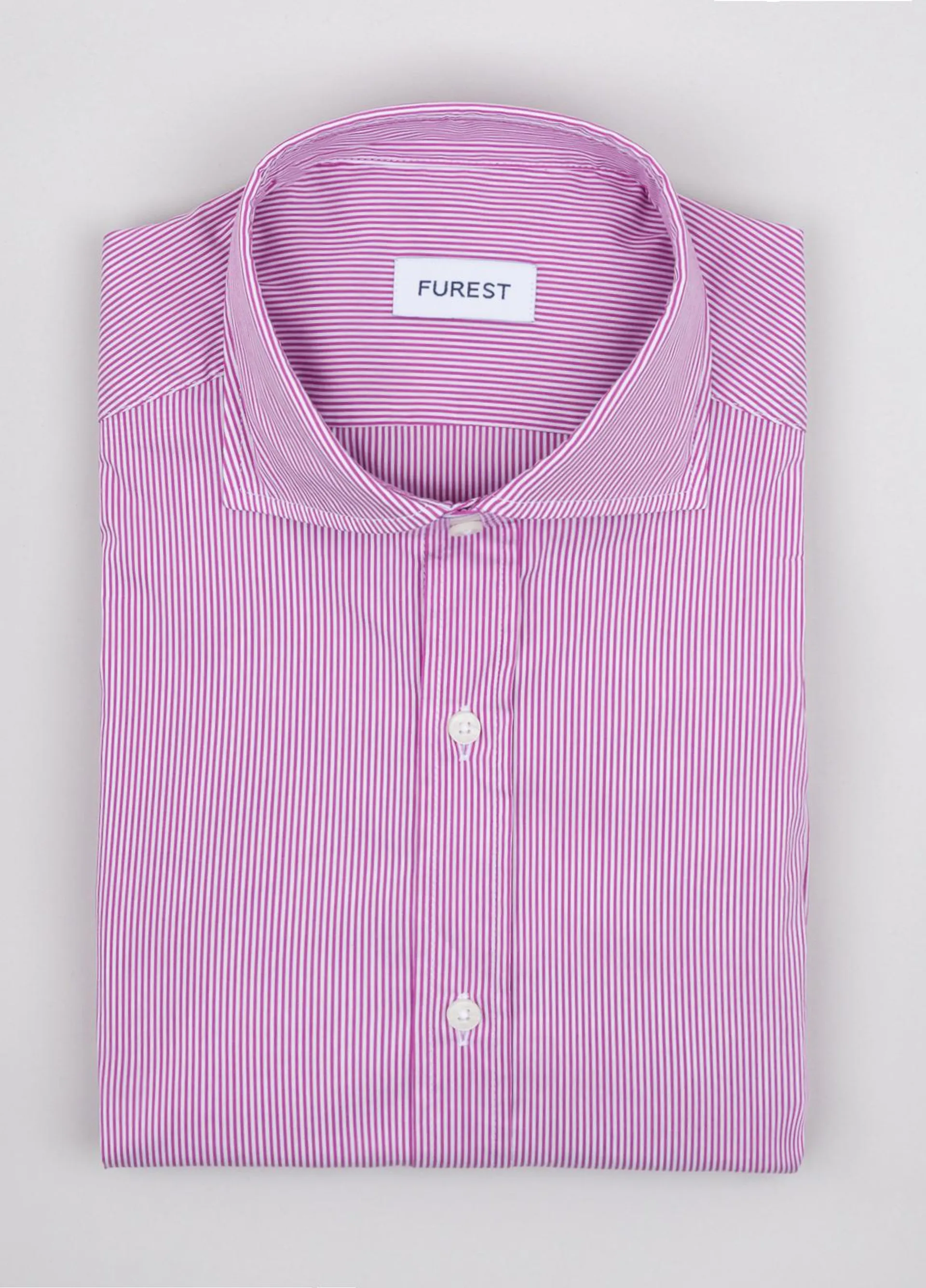 Camisa sport FUREST COLECCION mil rayas morado.