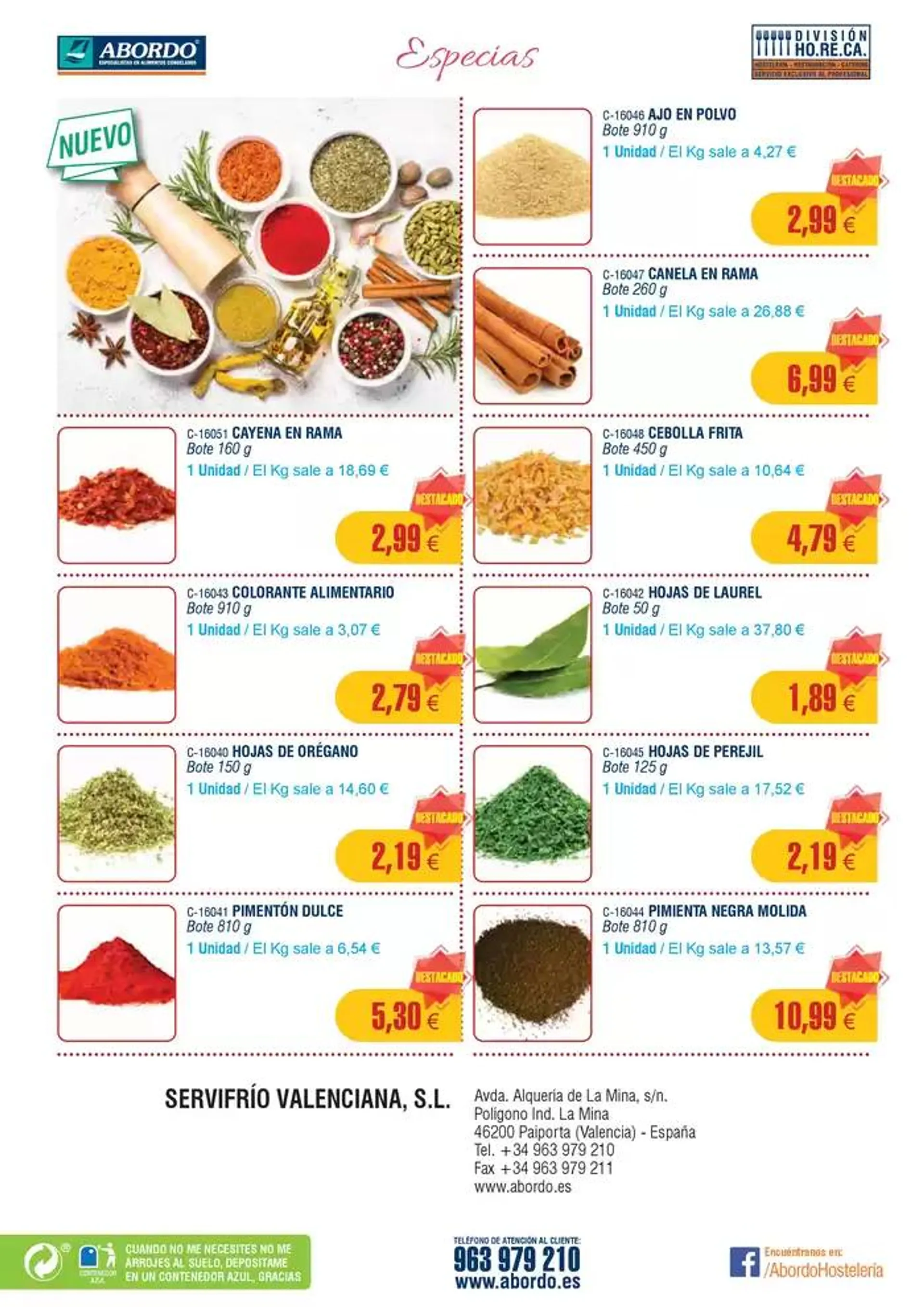 Catálogo de Precios válidos sujetos a posibles variaciones del 19 de mayo al 15 de junio de 2025. Precios sin I.V.A. 20 de mayo al 15 de junio 2025 - Página 12