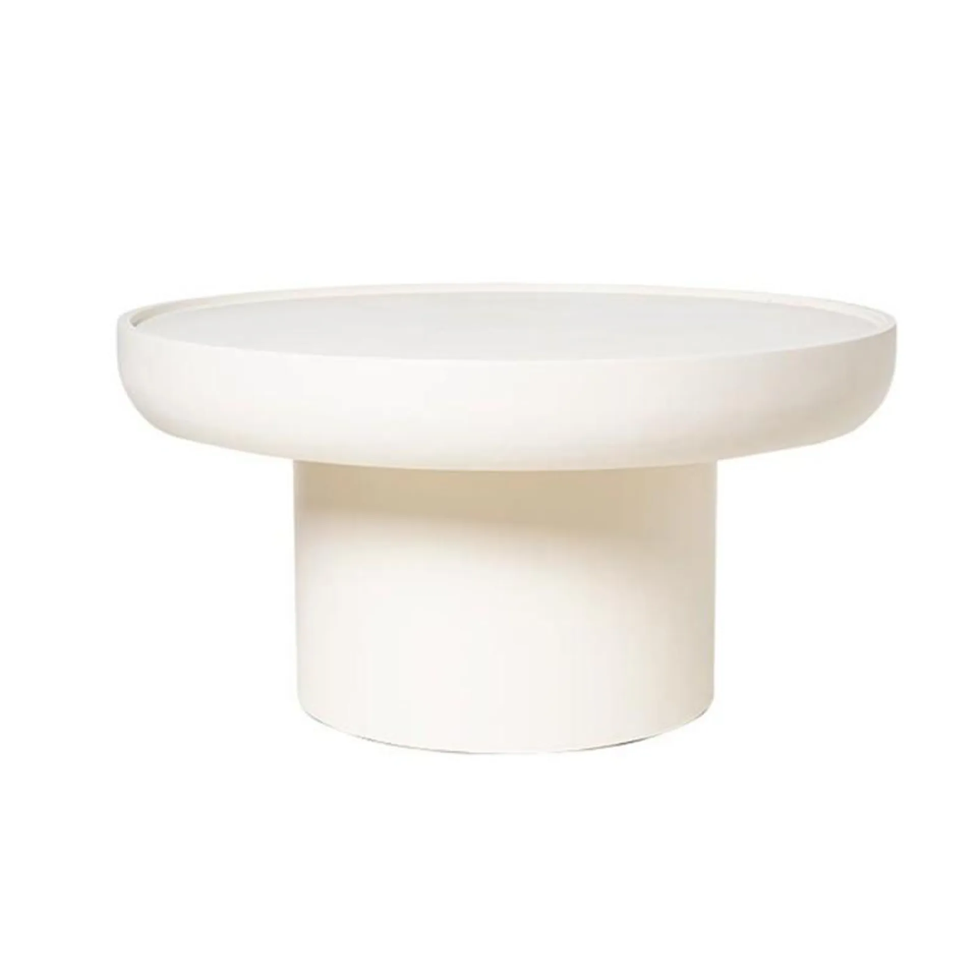 Imaran white coffee table Ø80cm