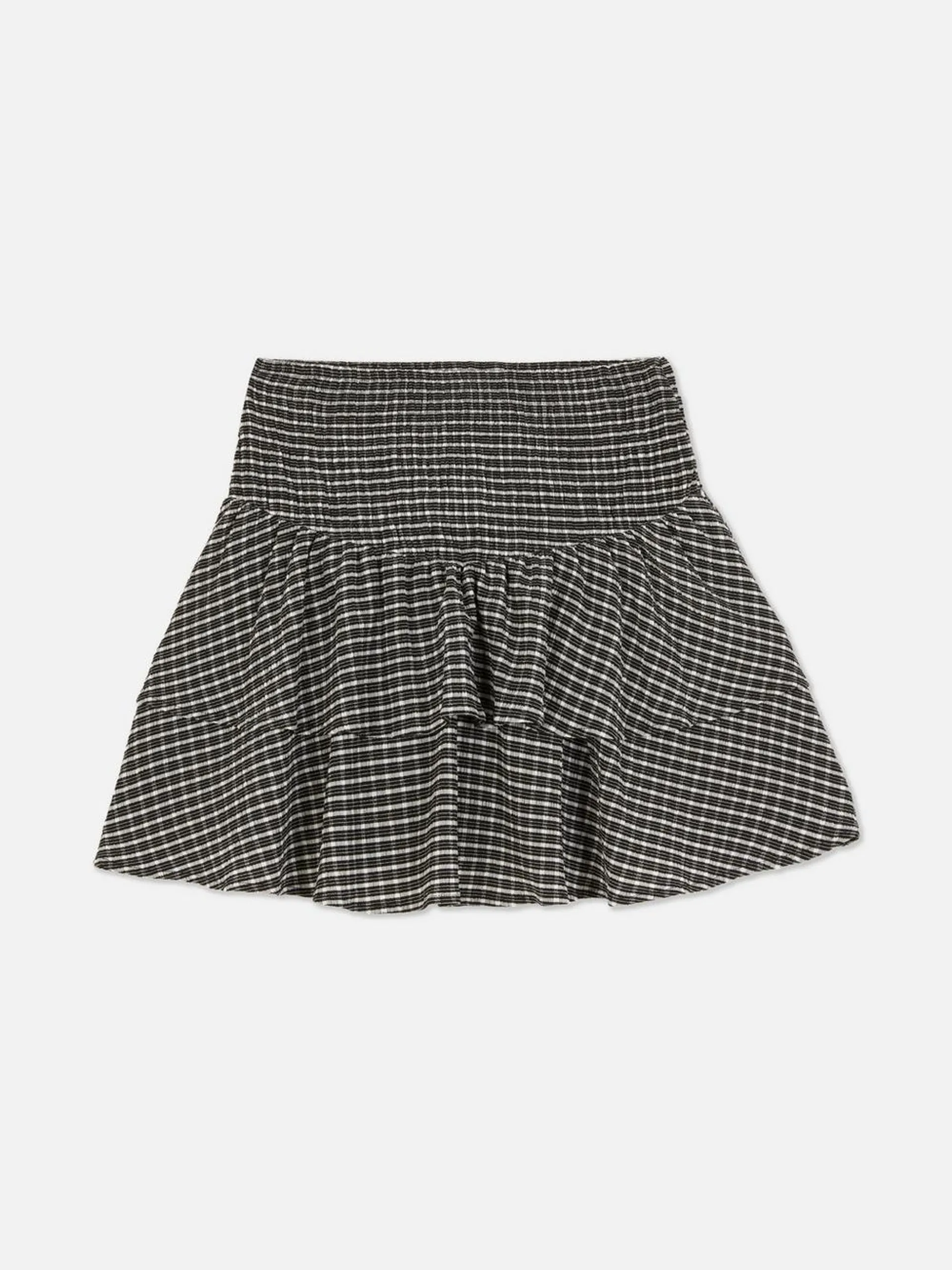 Falda de rayas a capas
