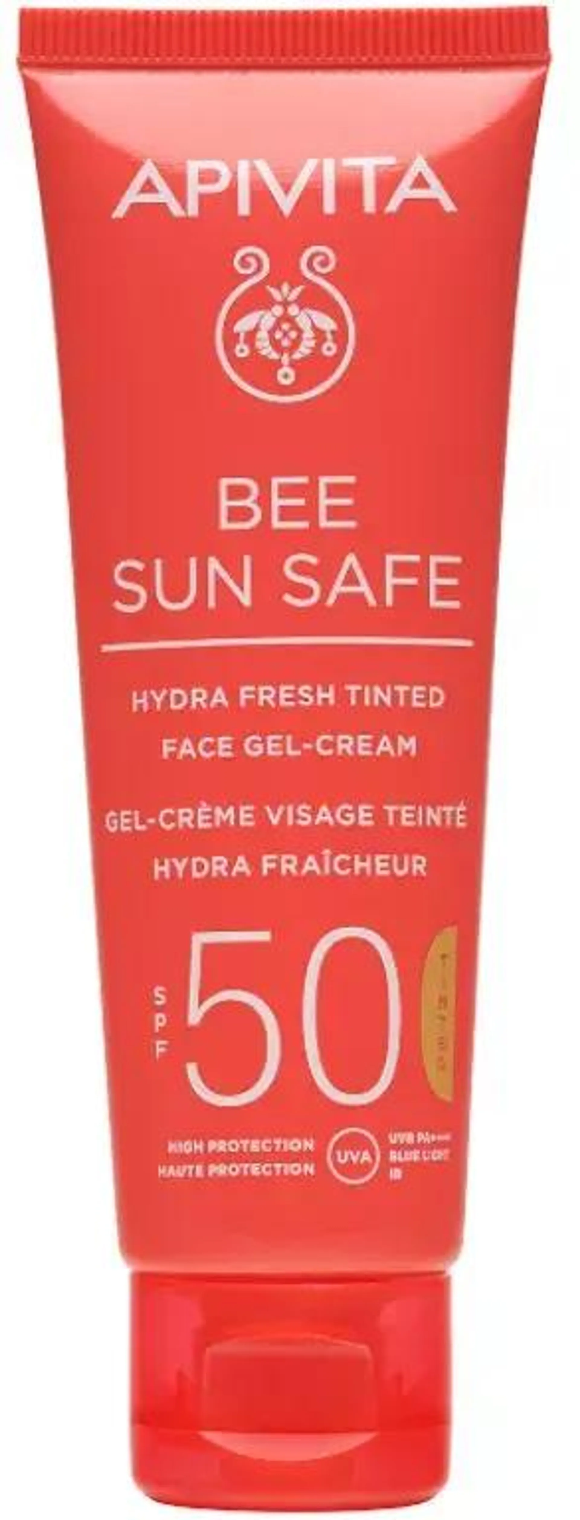 Apivita Bee Sun Safe Hydra Fresh Tinted Gel-Crema Facial SPF50 50 ml