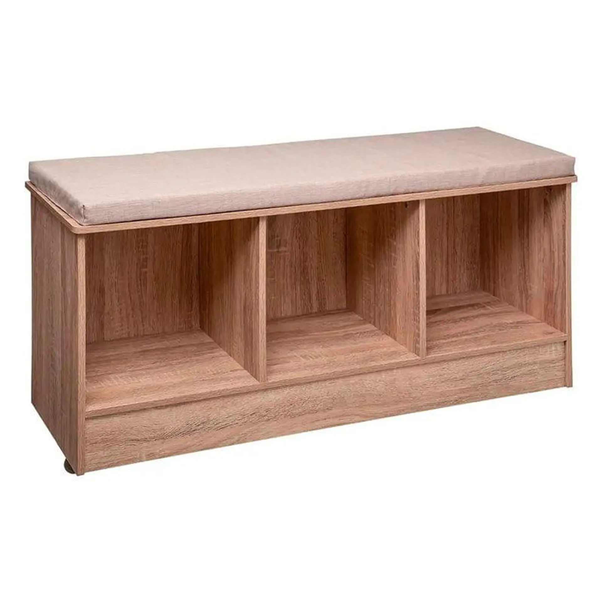 Banco para recibidor 5 Five 3 módulos madera 49,5x105x34 cm