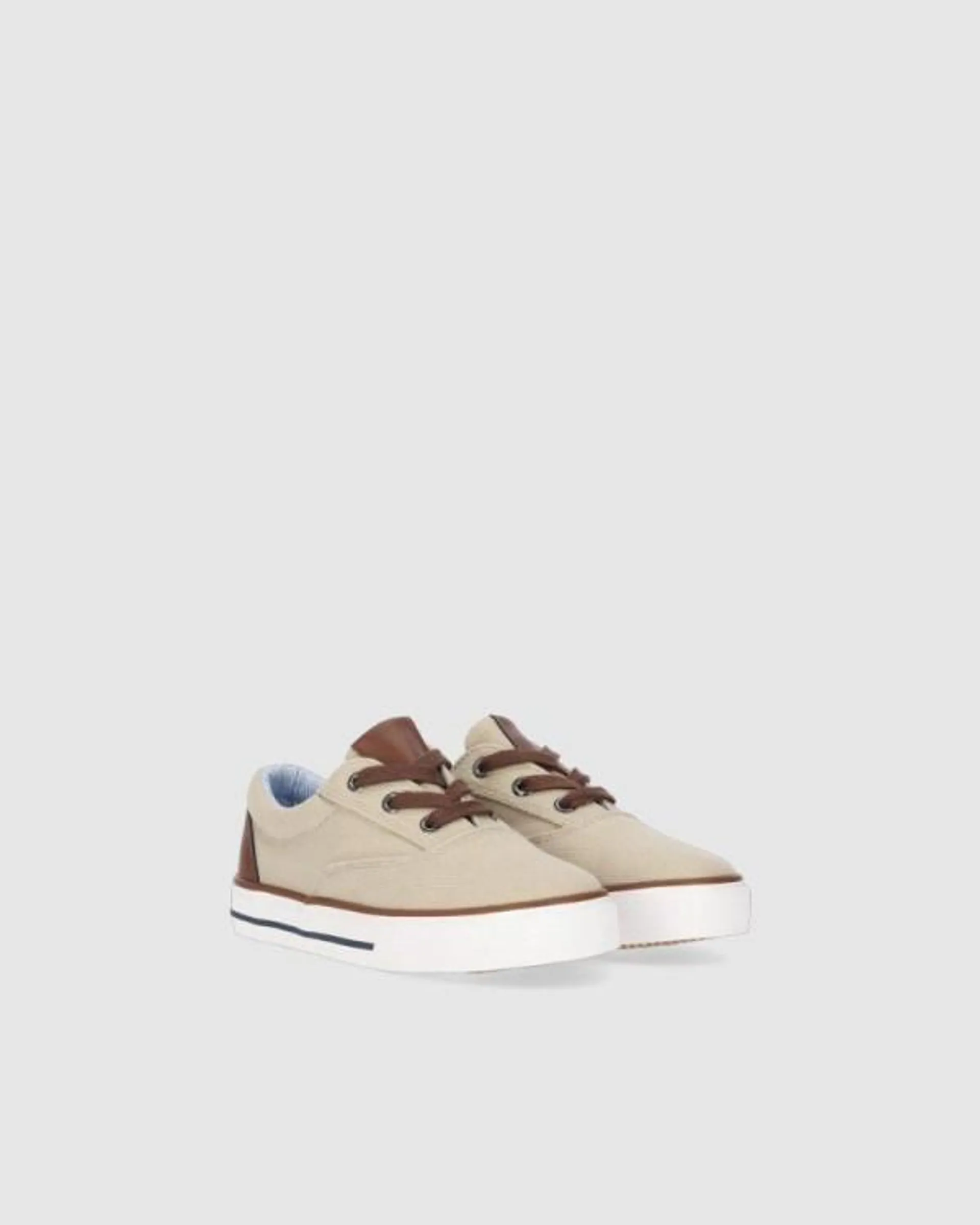 Zapatillas Bajas Infantil Beige DINOKO 01