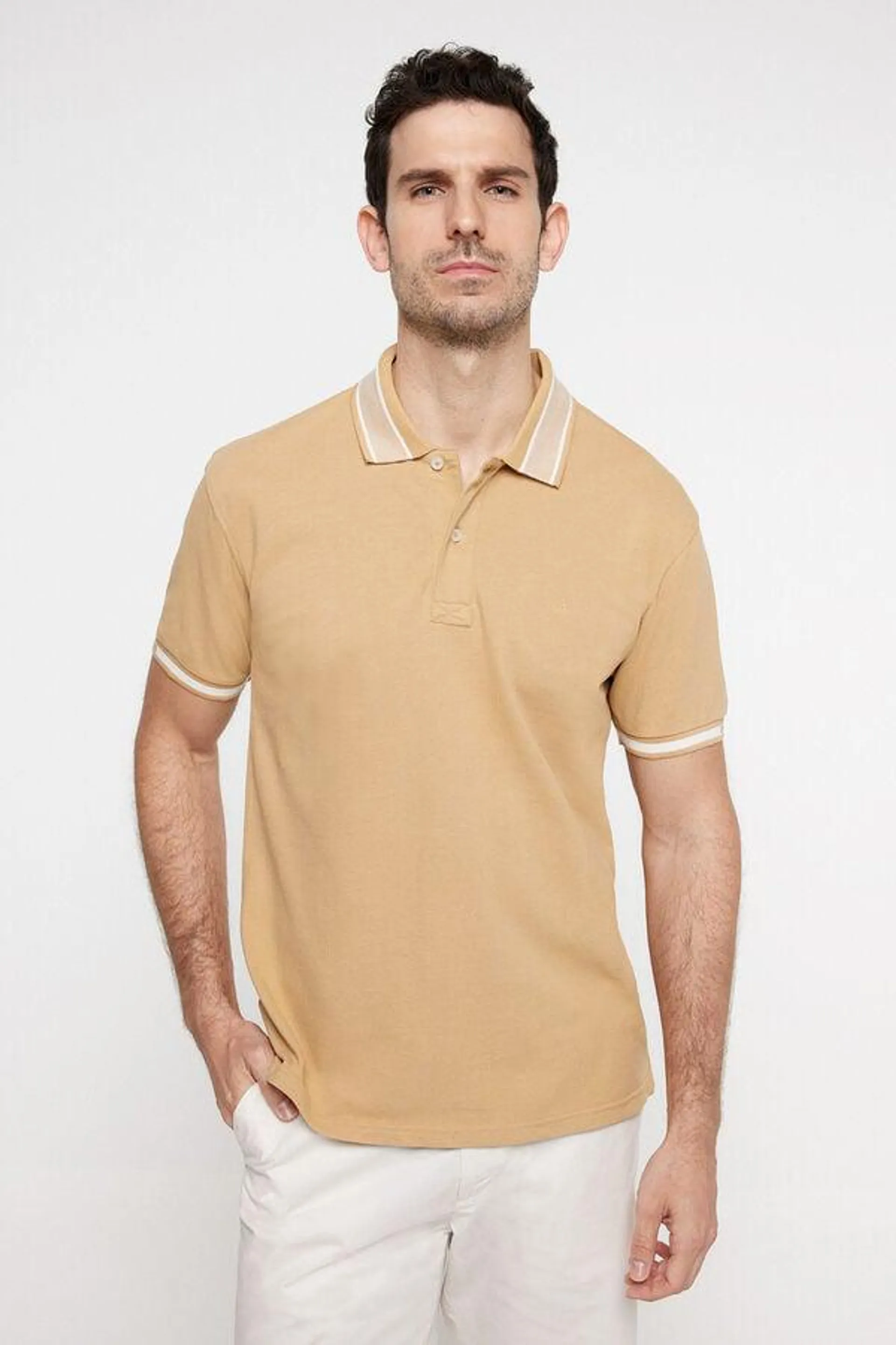 Polo pique jacquard