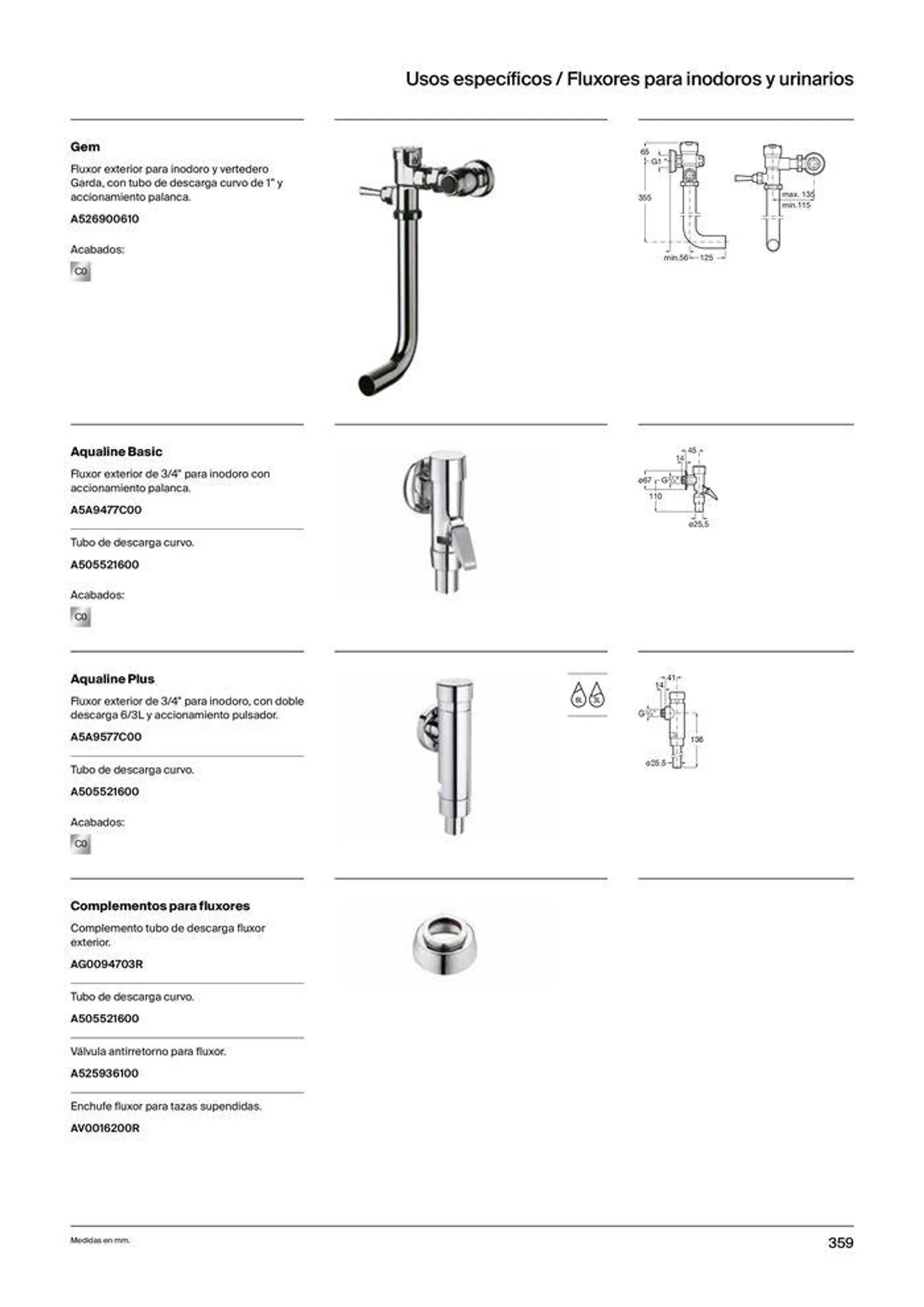 Catálogo de Colecciones de Baño, Muebles y Accesorios 19 de septiembre al 31 de diciembre 2024 - Página 361