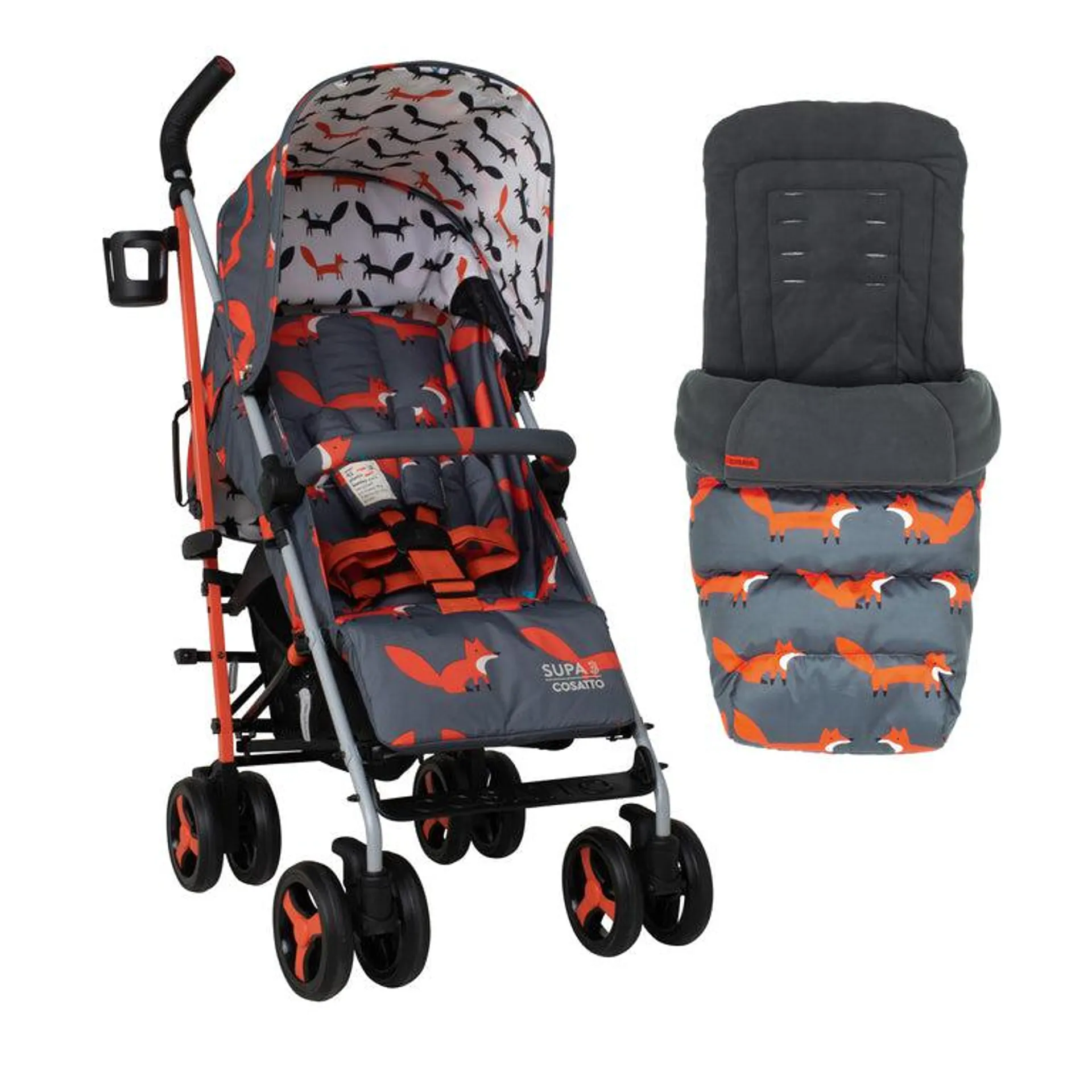 Silla de paseo Supa 3 - Charcoal Mister Fox