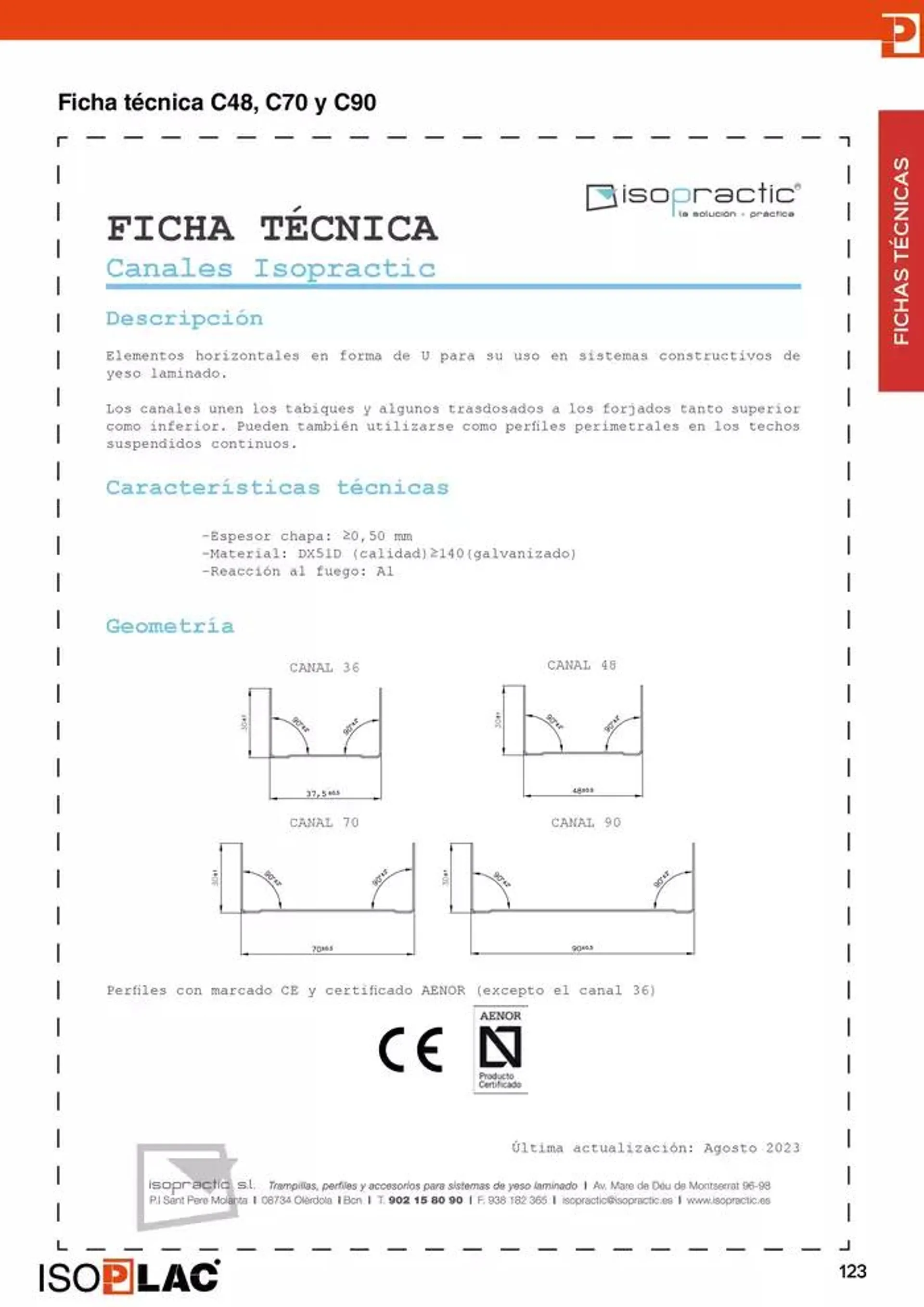 Catálogo de Manual Técnico Isoplac 15 de noviembre al 30 de noviembre 2024 - Página 123