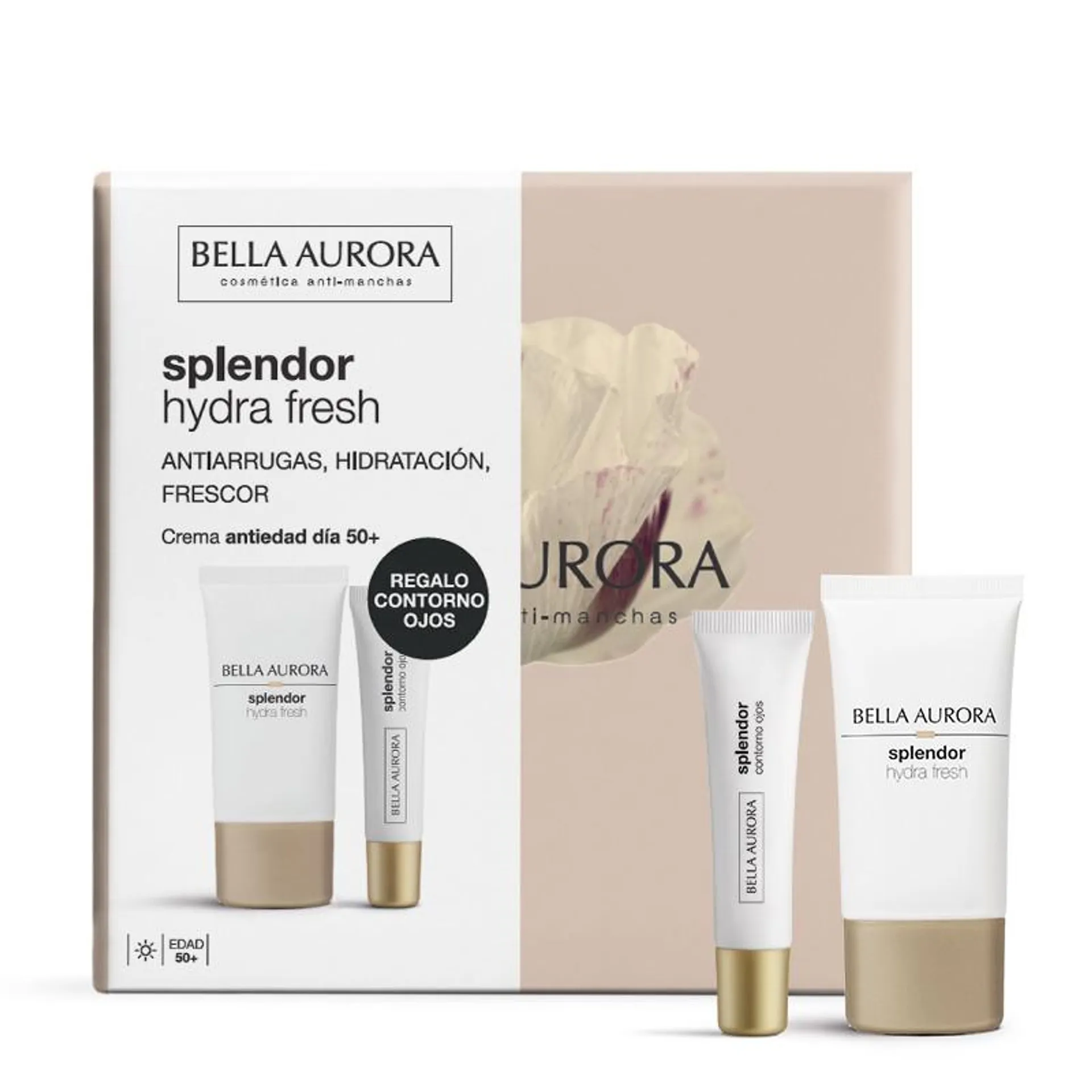 Pack Splendor Hydra Fresh crema antiedad refrescante + Splendor contorno de ojos antiedad