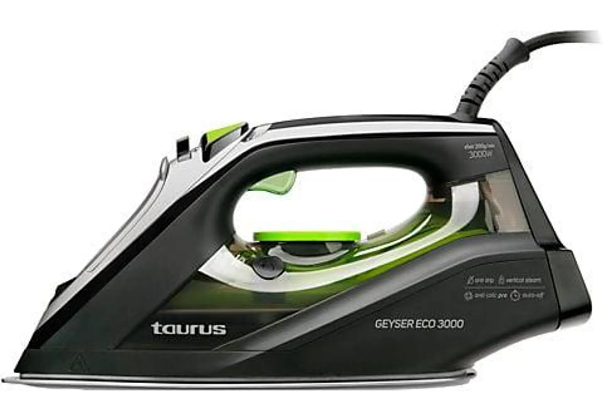 Plancha de vapor - Taurus Geyser ECO 3000, Sistema antical, golpe de vapor de 200 g/min