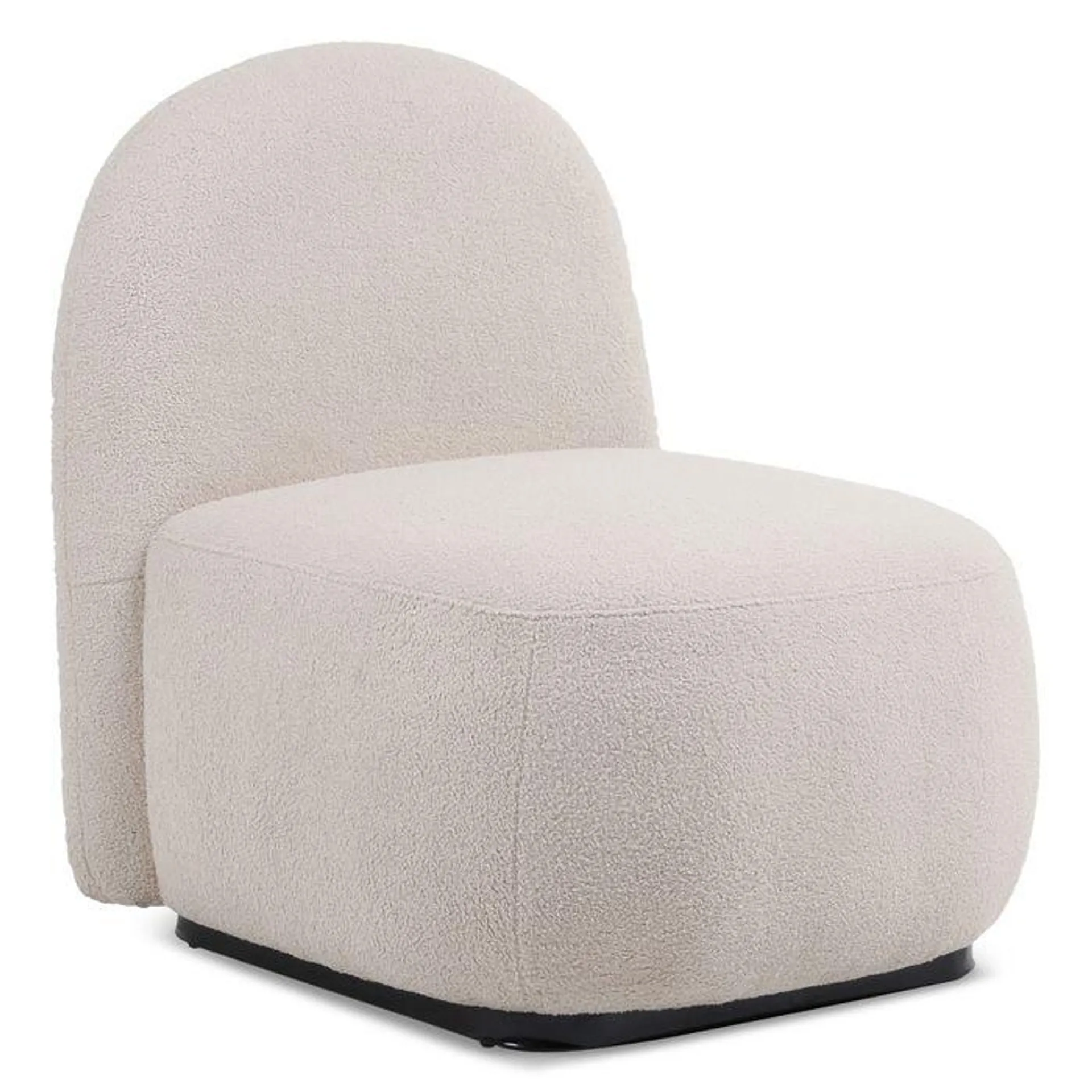 Sillón cocooning Fleepy tela efecto borrego beige