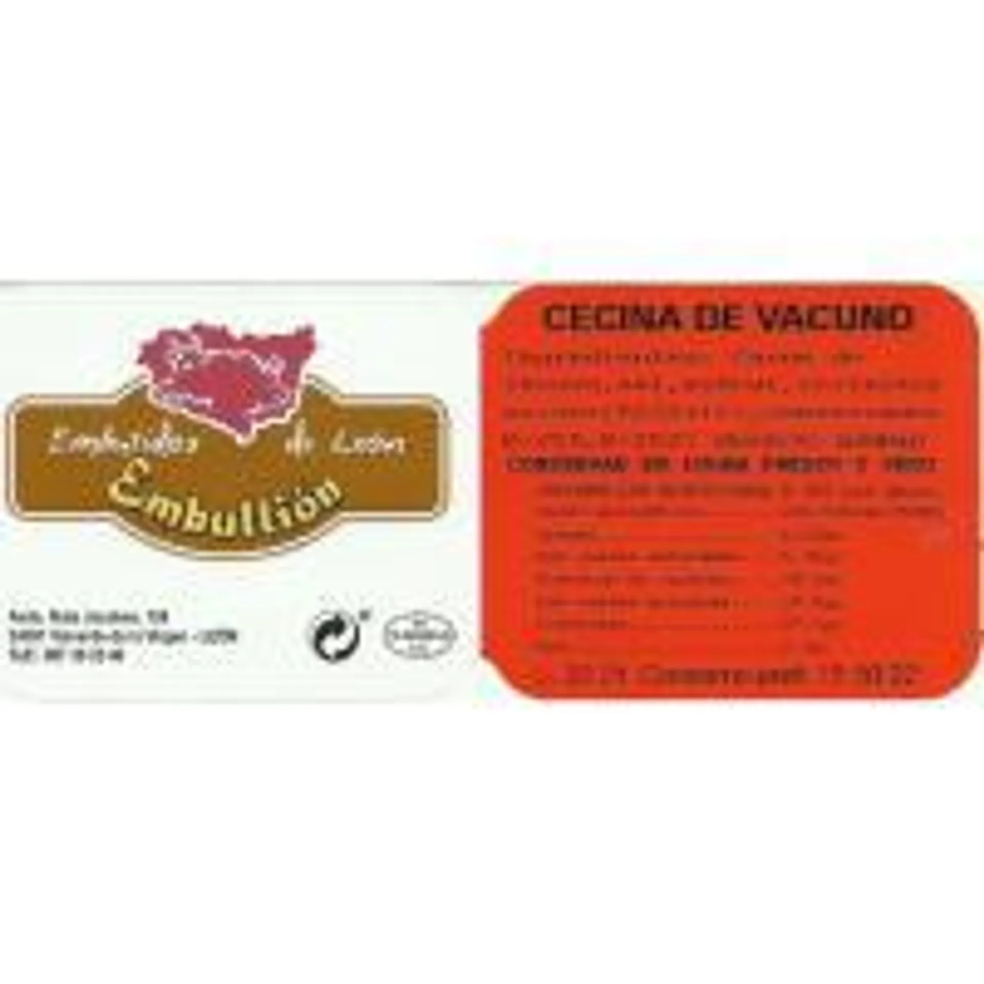 Cecina de vacuno EMBULLIÓN, al corte, compra mínima 100 g