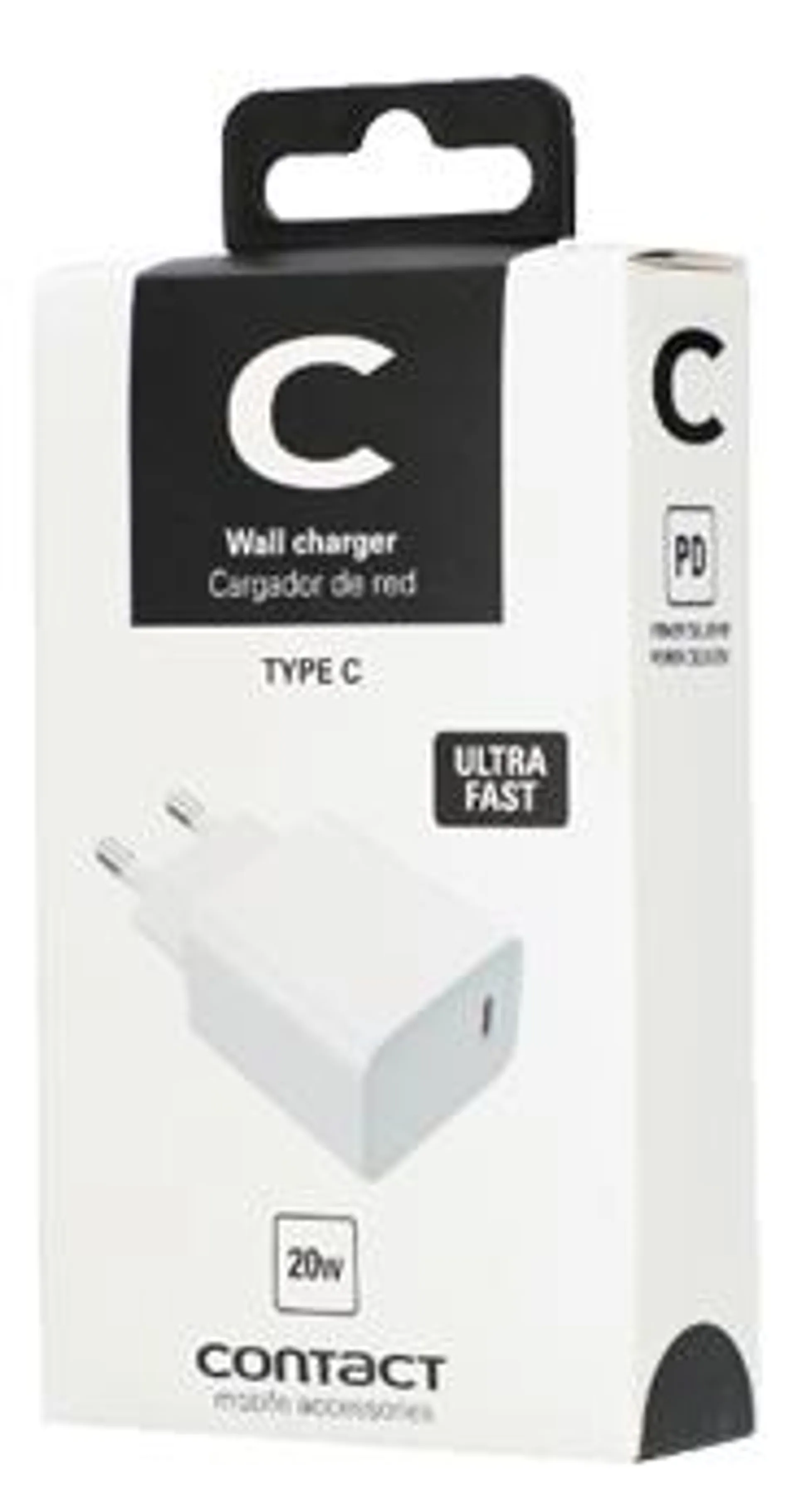 Adaptador de red 3A Tipo C 20W blanco