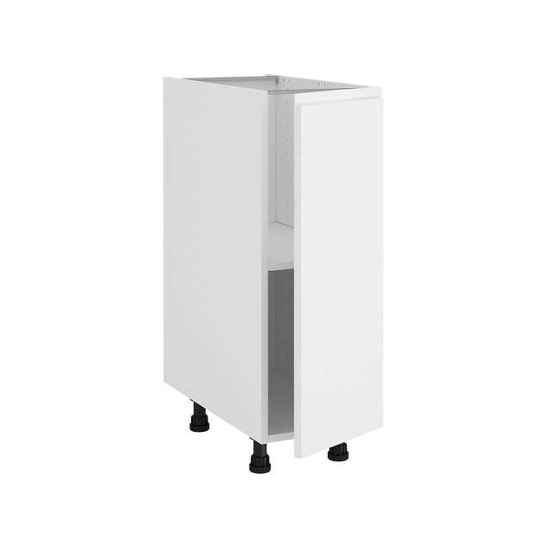 Mueble bajo de cocina Delinia ID Tokyo blanco brillo 76,8X30 cm 1PTA