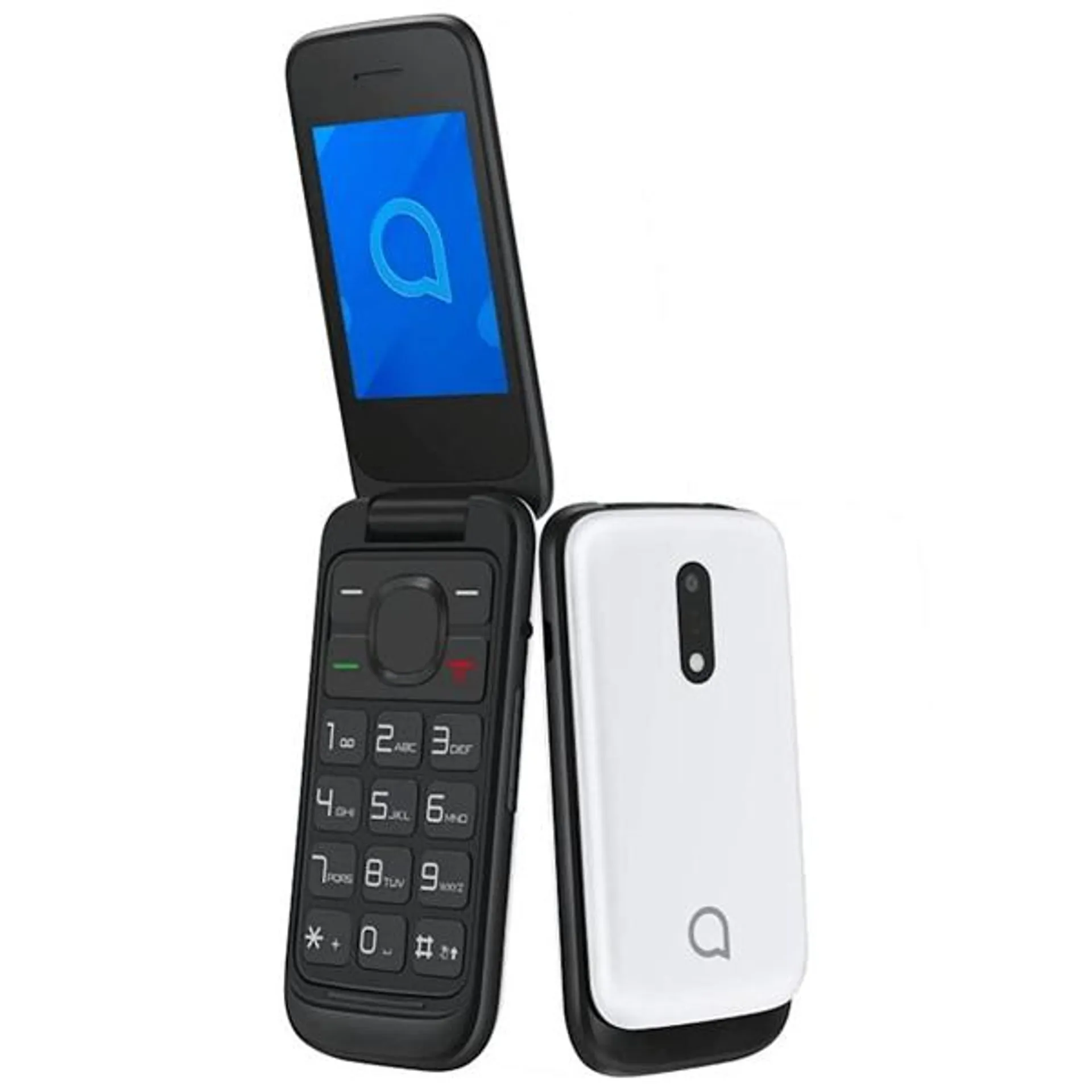 TELEFONO MOVIL LIBRE ALCATEL 2057D PANTALLA 2.4P-DUAL SIM-CON TAPA-BLANCO