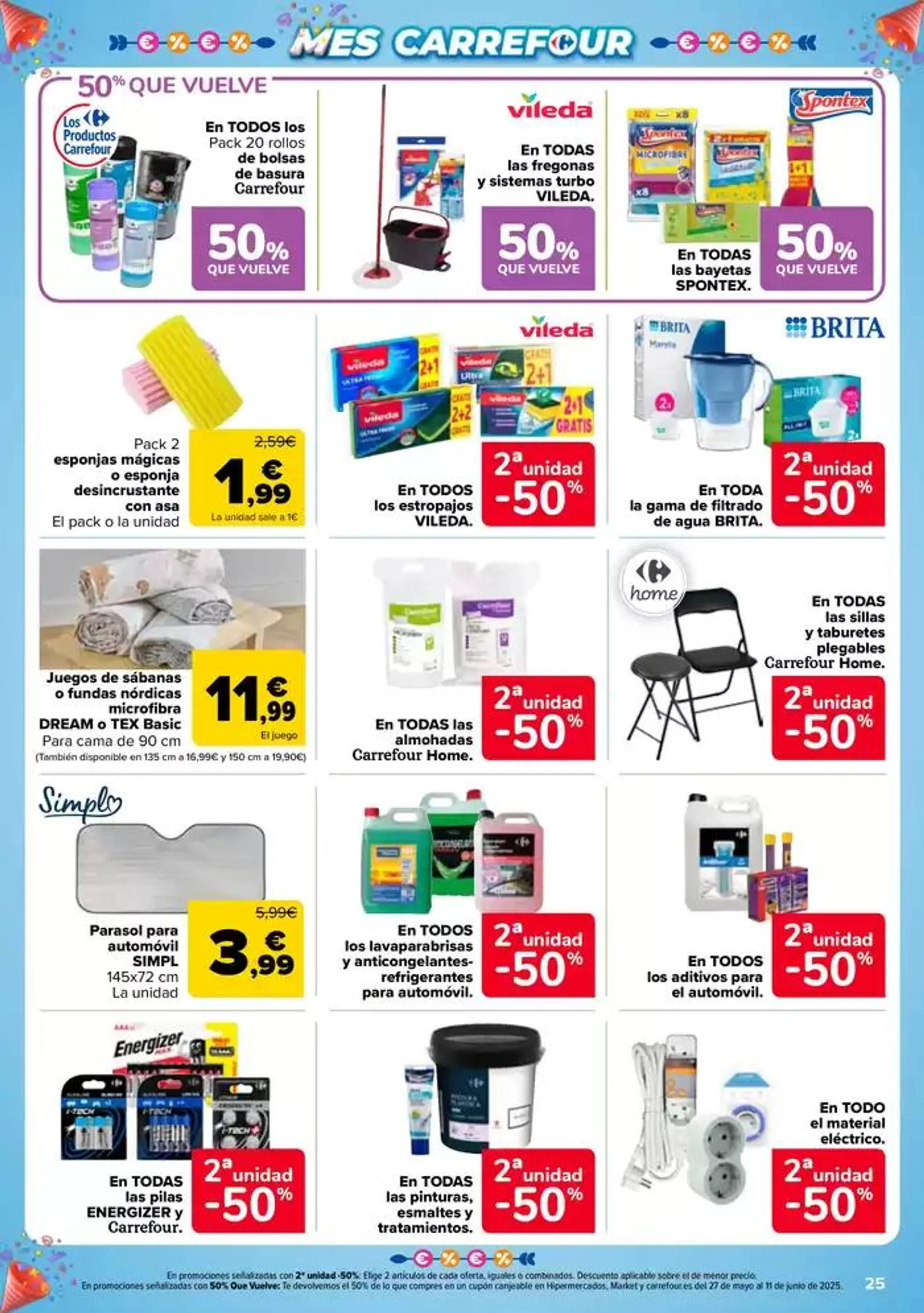 Catálogo de 50% QUE VUELVE + 2ªUD. AL -50% 13 de mayo al 26 de mayo 2025 - Página 25