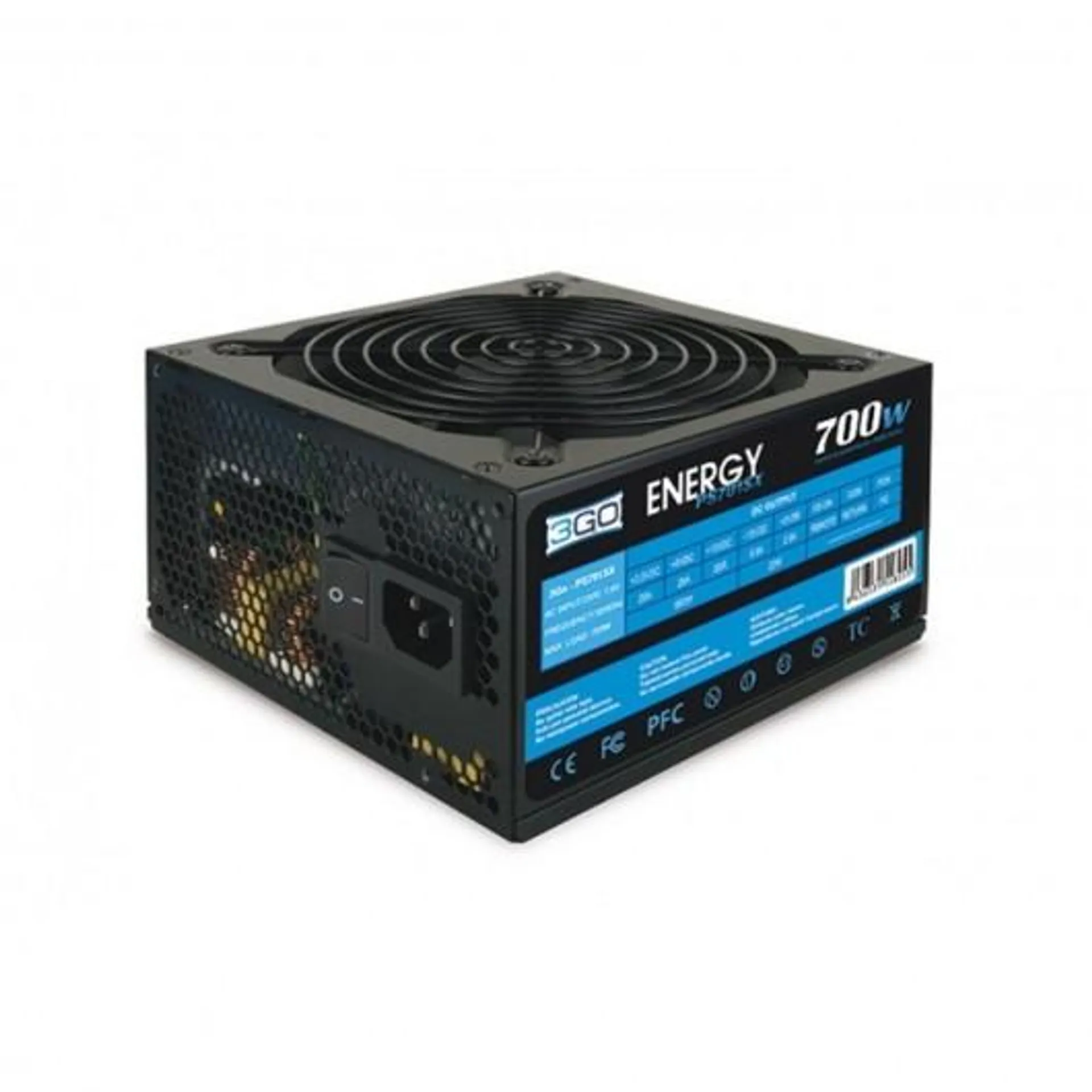 FUENTE ALIM. 700W 3GO PFC (24PIN,SATA,12CM)