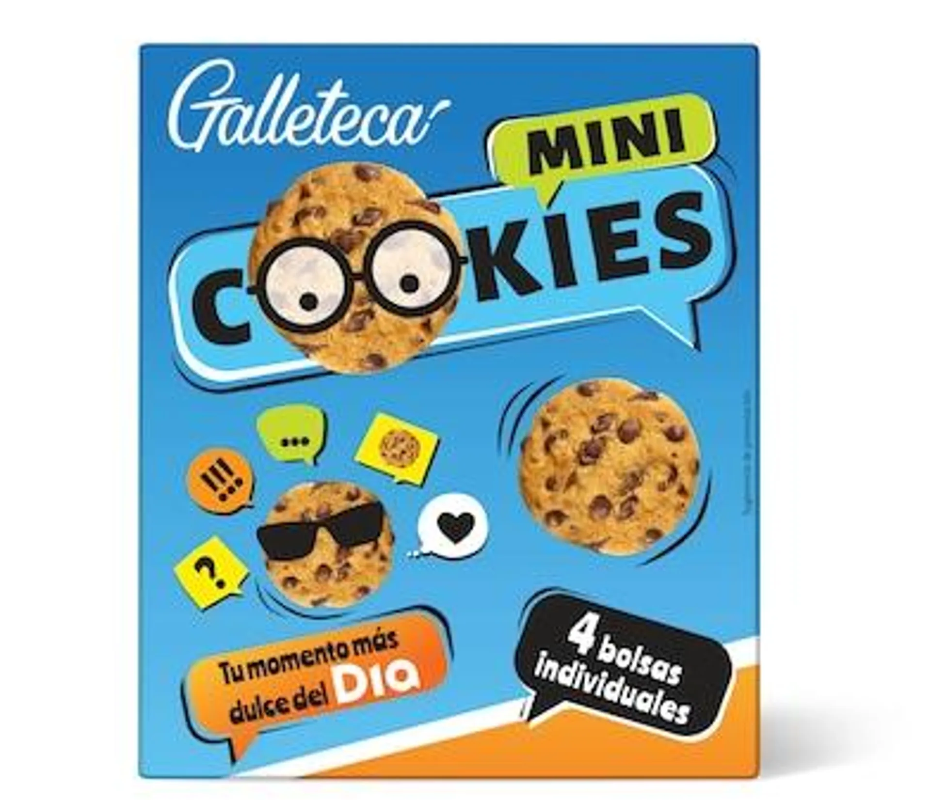 Mini galletas con pepitas de chocolate Galleteca de Dia caja 160 g