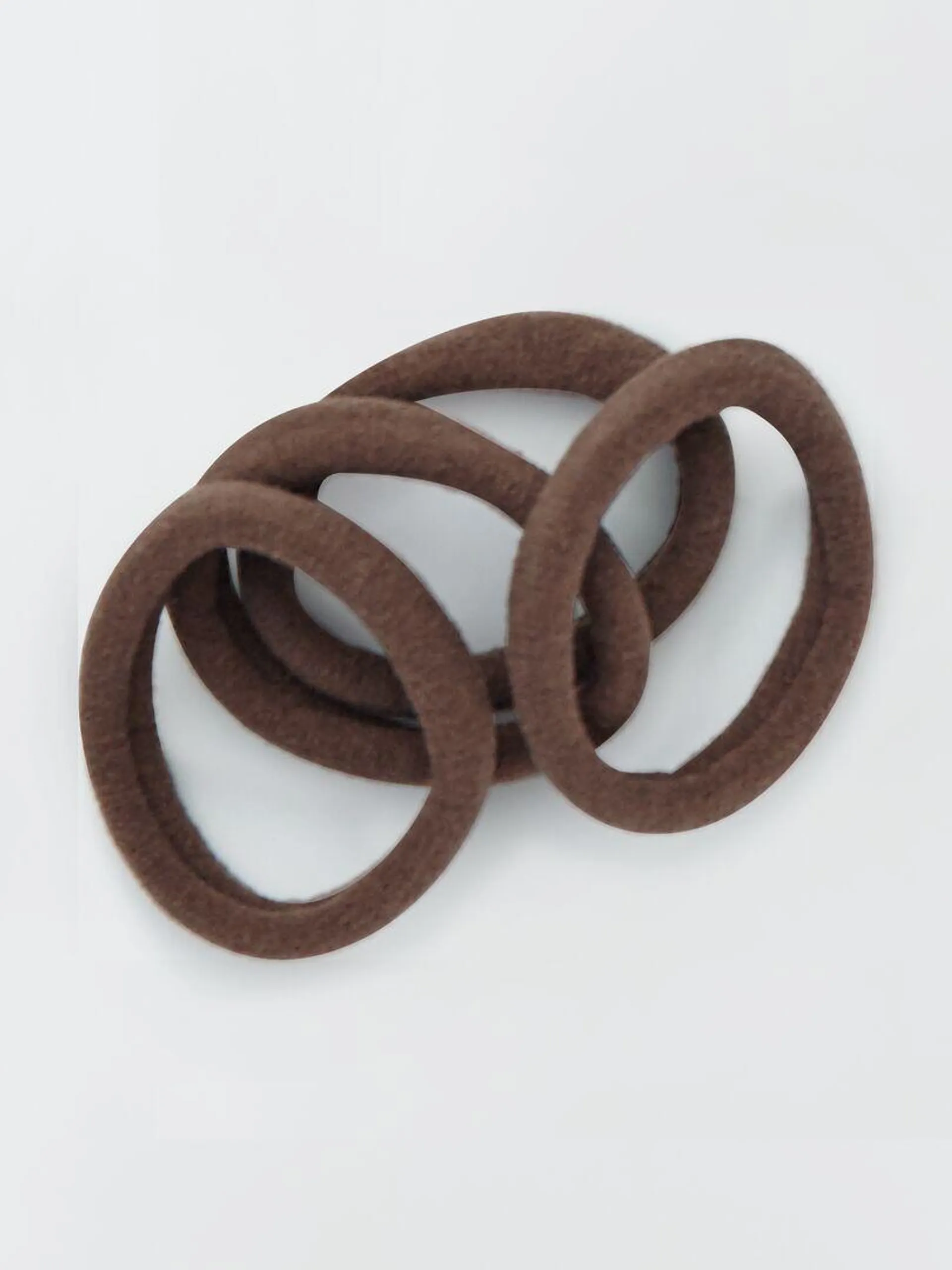 Pack de 10 gomas para el pelo - beige