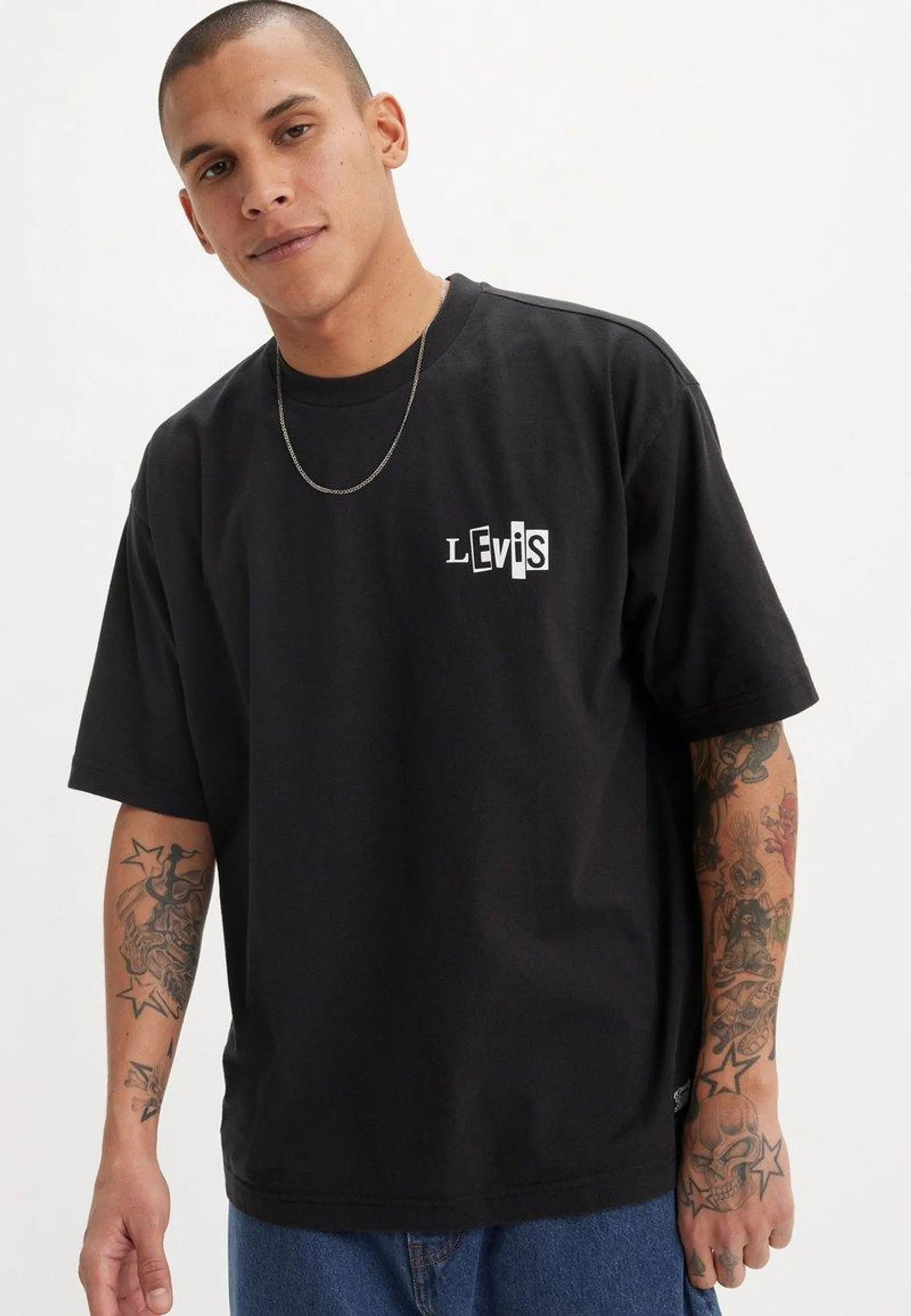 SKATE GRAPHIC BOX TEE - Camiseta estampada - core black