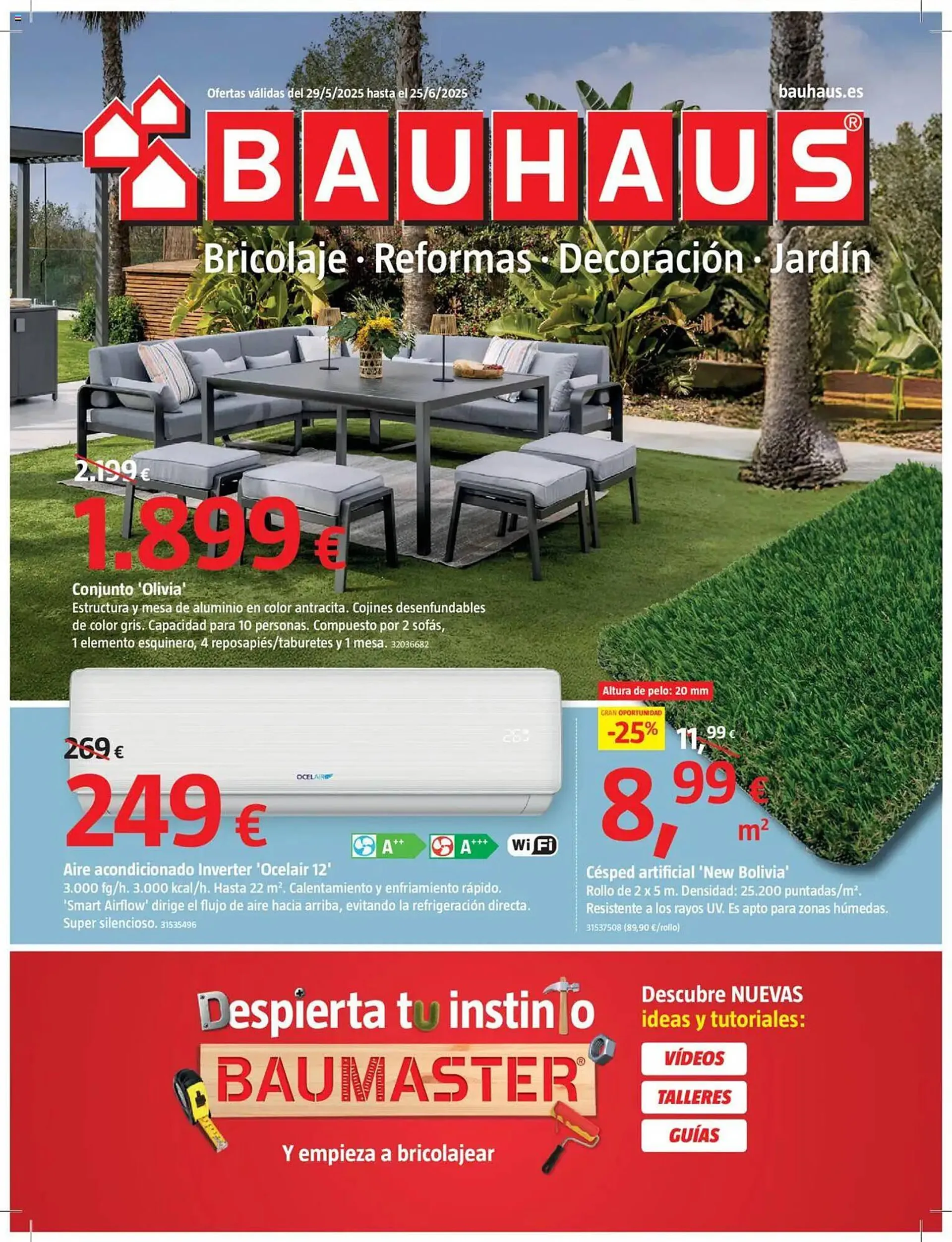 Catálogo de Folleto Bauhaus 29 de mayo al 25 de junio 2025 - Página 1