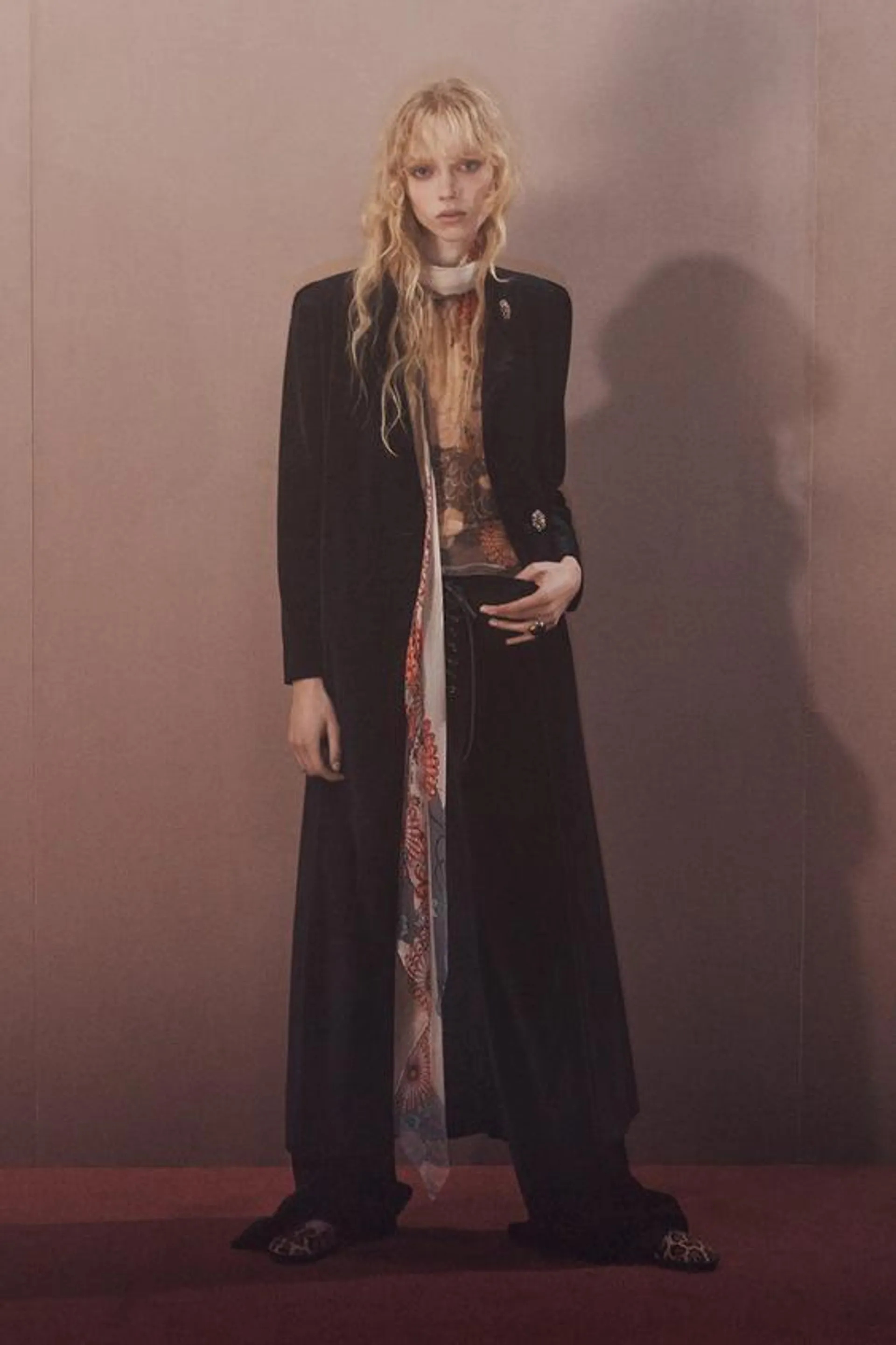 LONG VELVET COAT X KATE MOSS