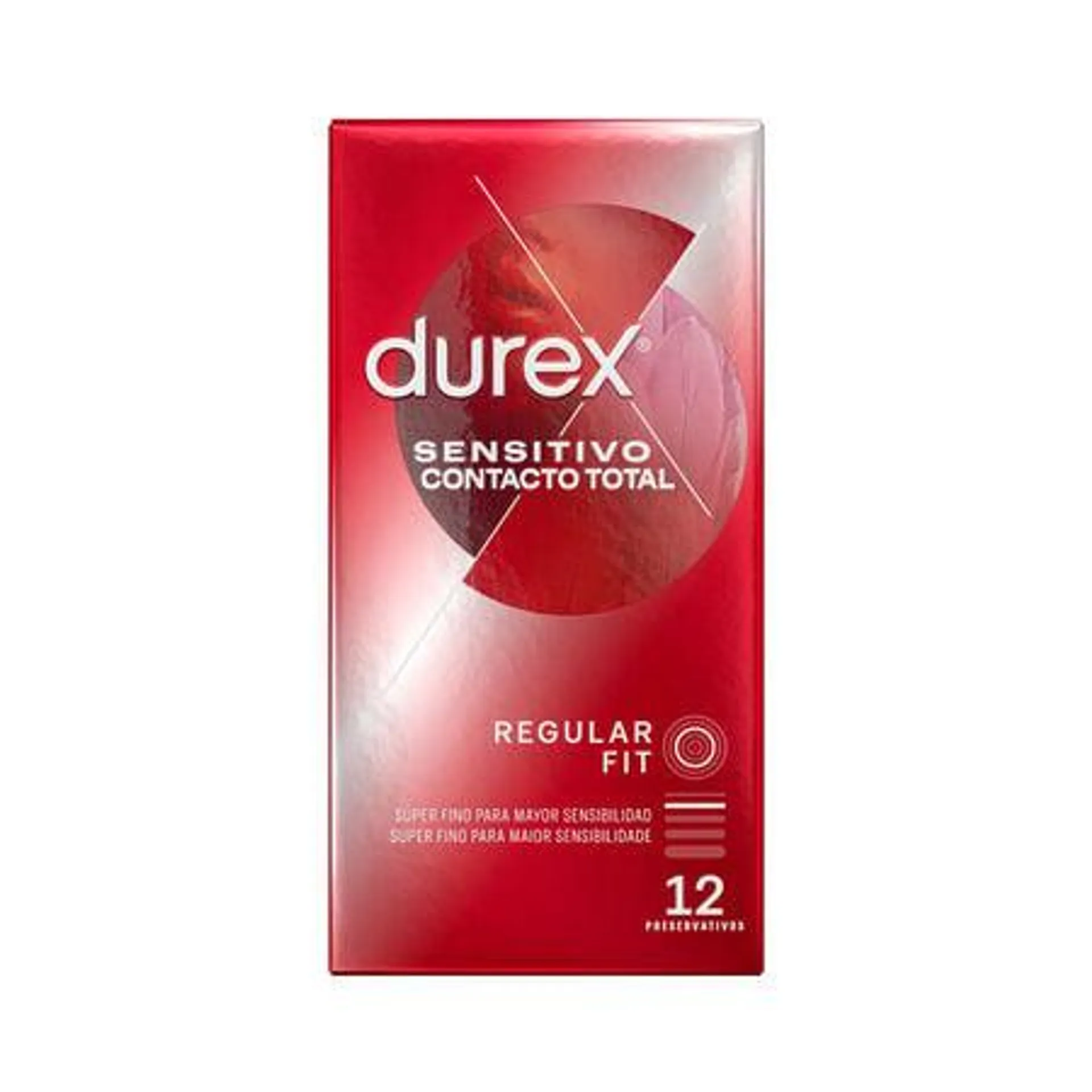 Preservativos Durex 12 uds sensitivo contacto total super finos