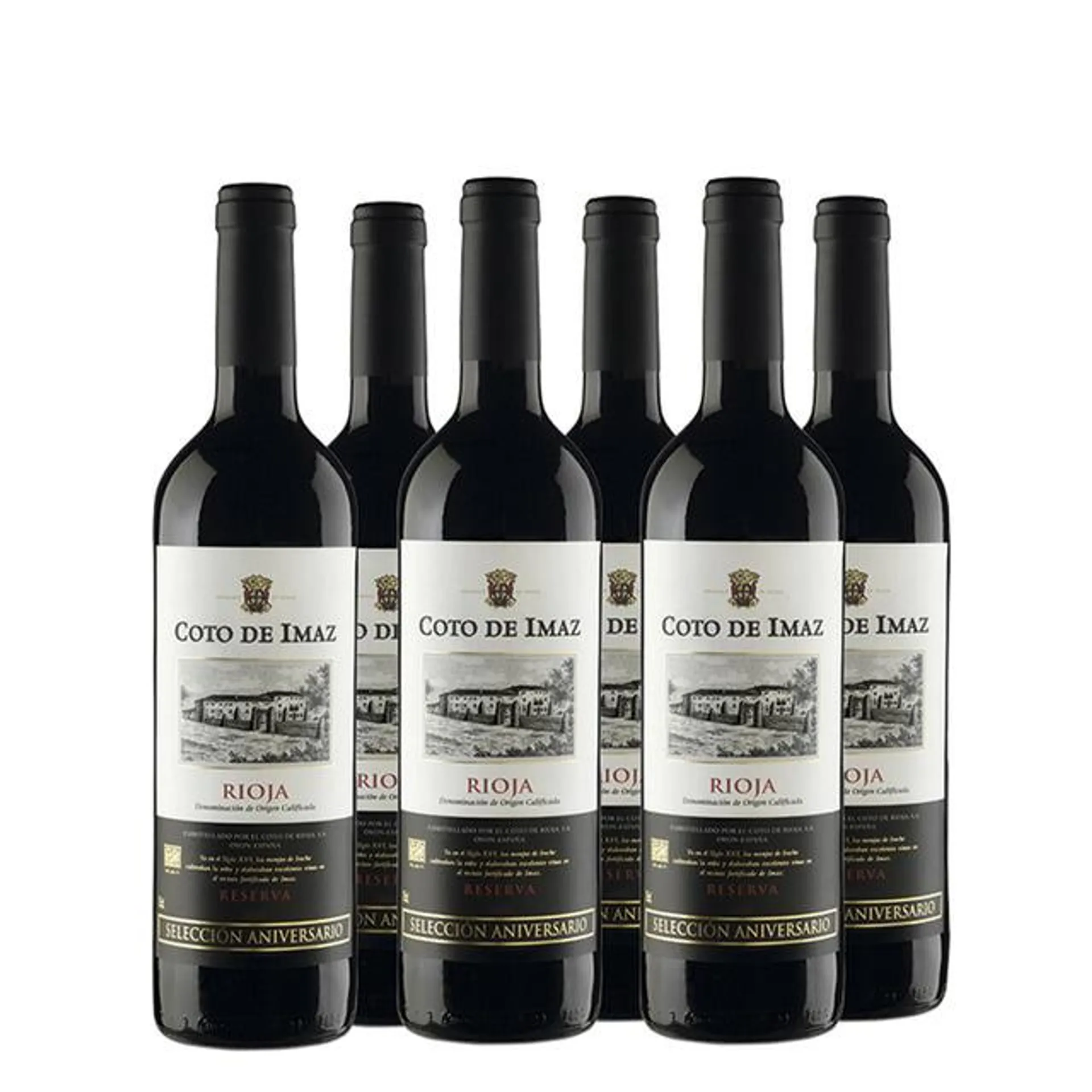Caja de 6 botellas vino tinto Coto de Imaz Reserva D.O.Ca Rioja