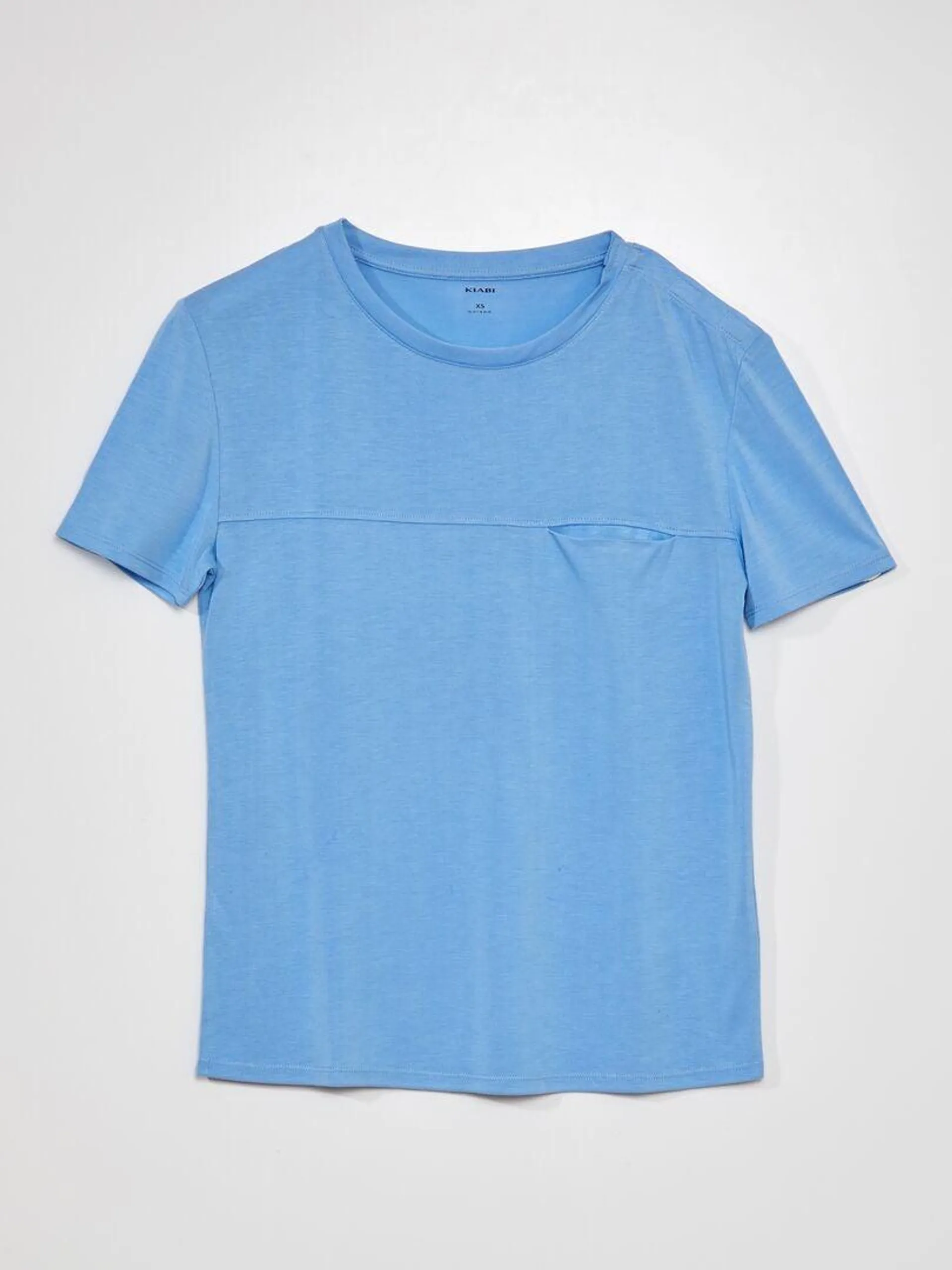 Tee-shirt uni - So Easy - Bleu