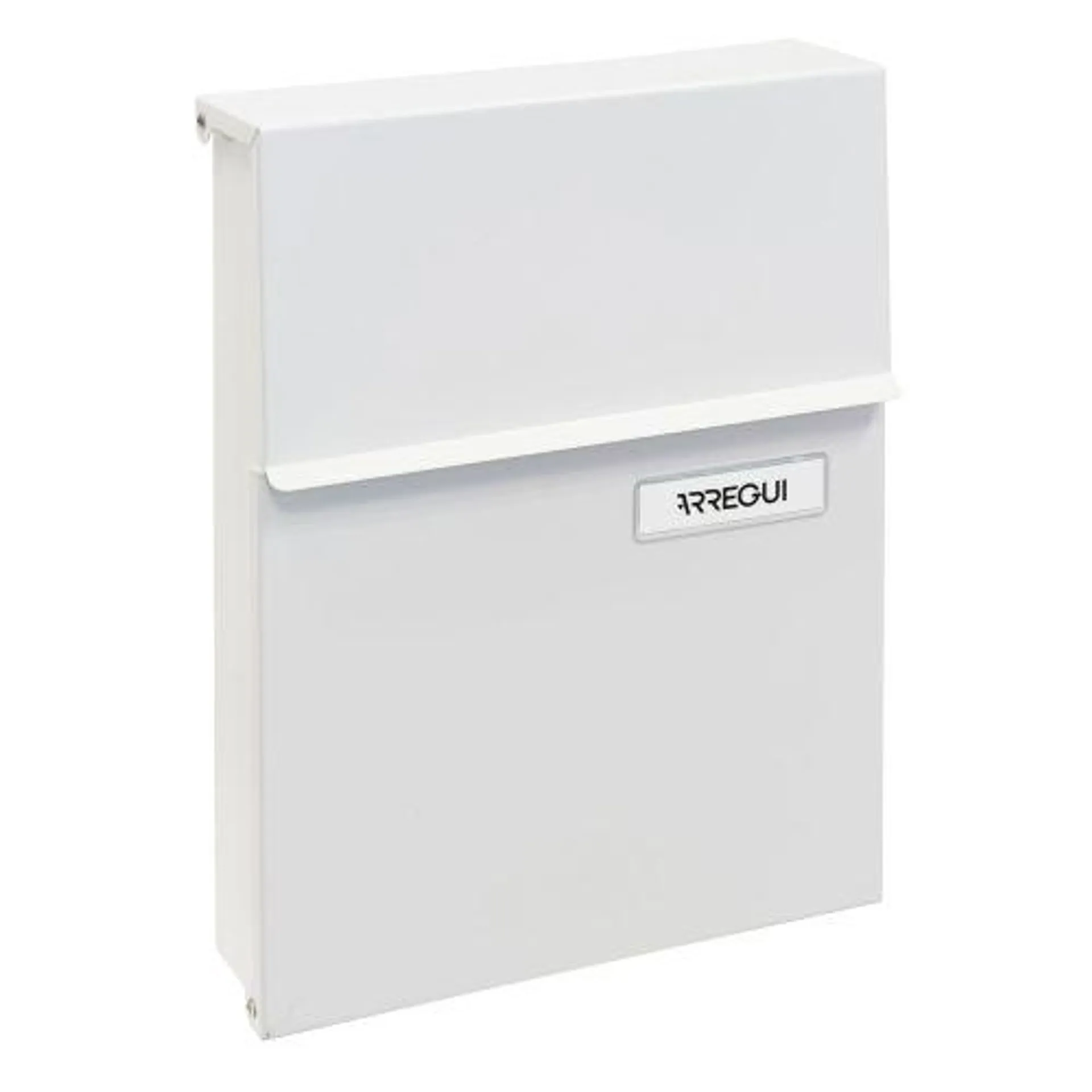 Buzon exterior vertical 305x230x65mm acero blanco line arregui