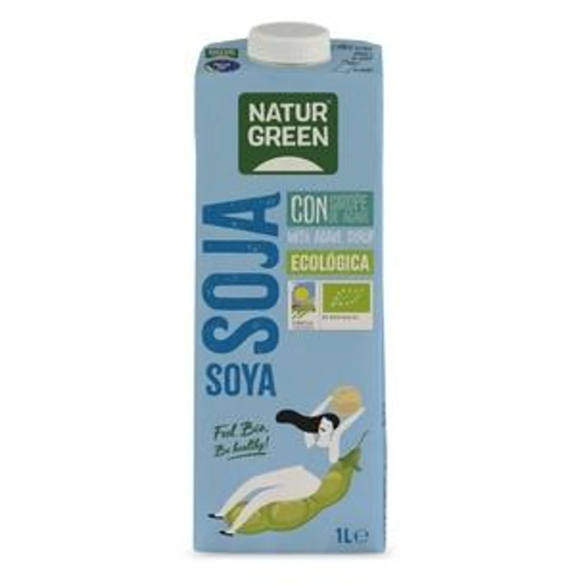 Bebida de Soja con sirope de agave Bio NaturGreen 1 L