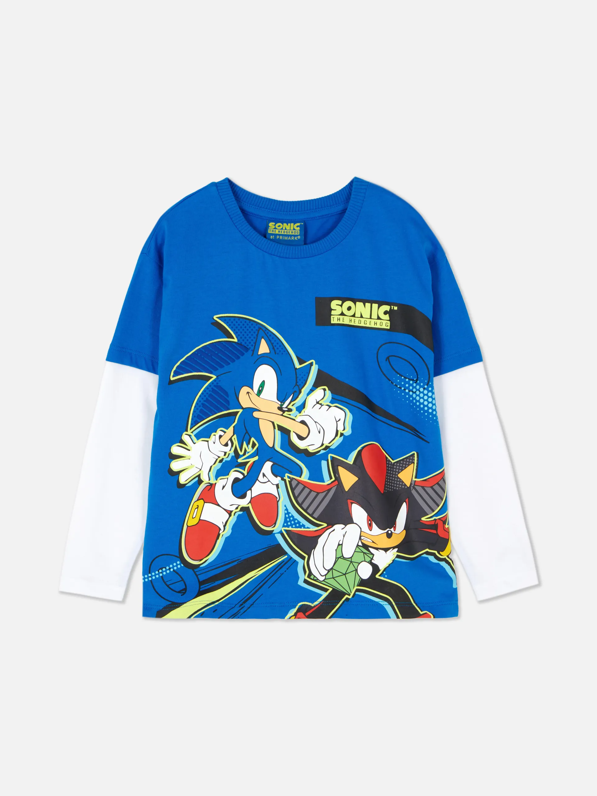 Camiseta bicolor de Sonic, el erizo