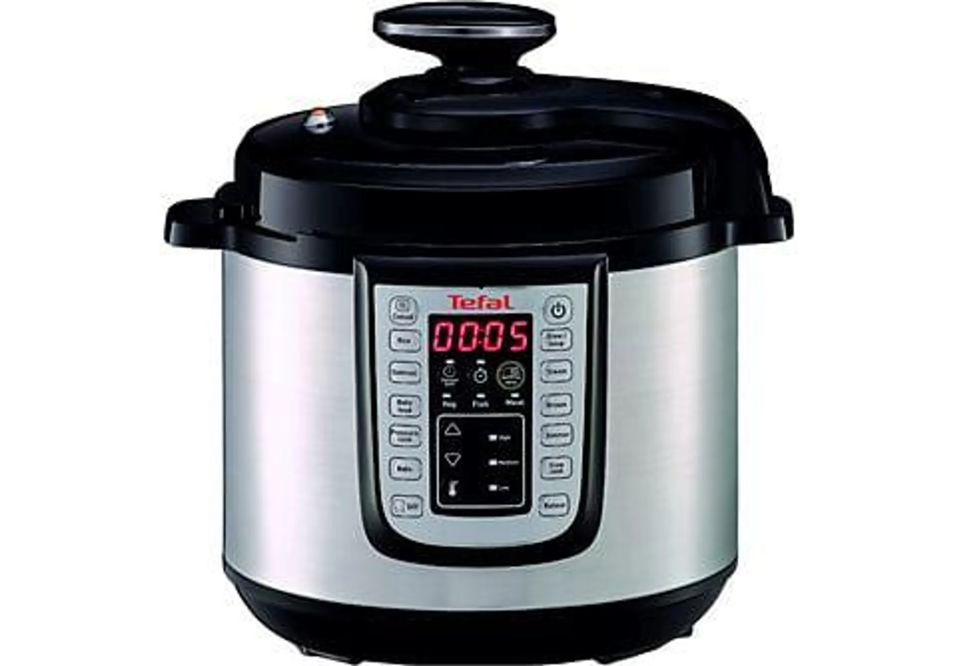 Olla eléctrica - Tefal CY505E All-in-one Multicooker, 1200W, 6 L, 25 programas, Temporizador, A presión, Gris