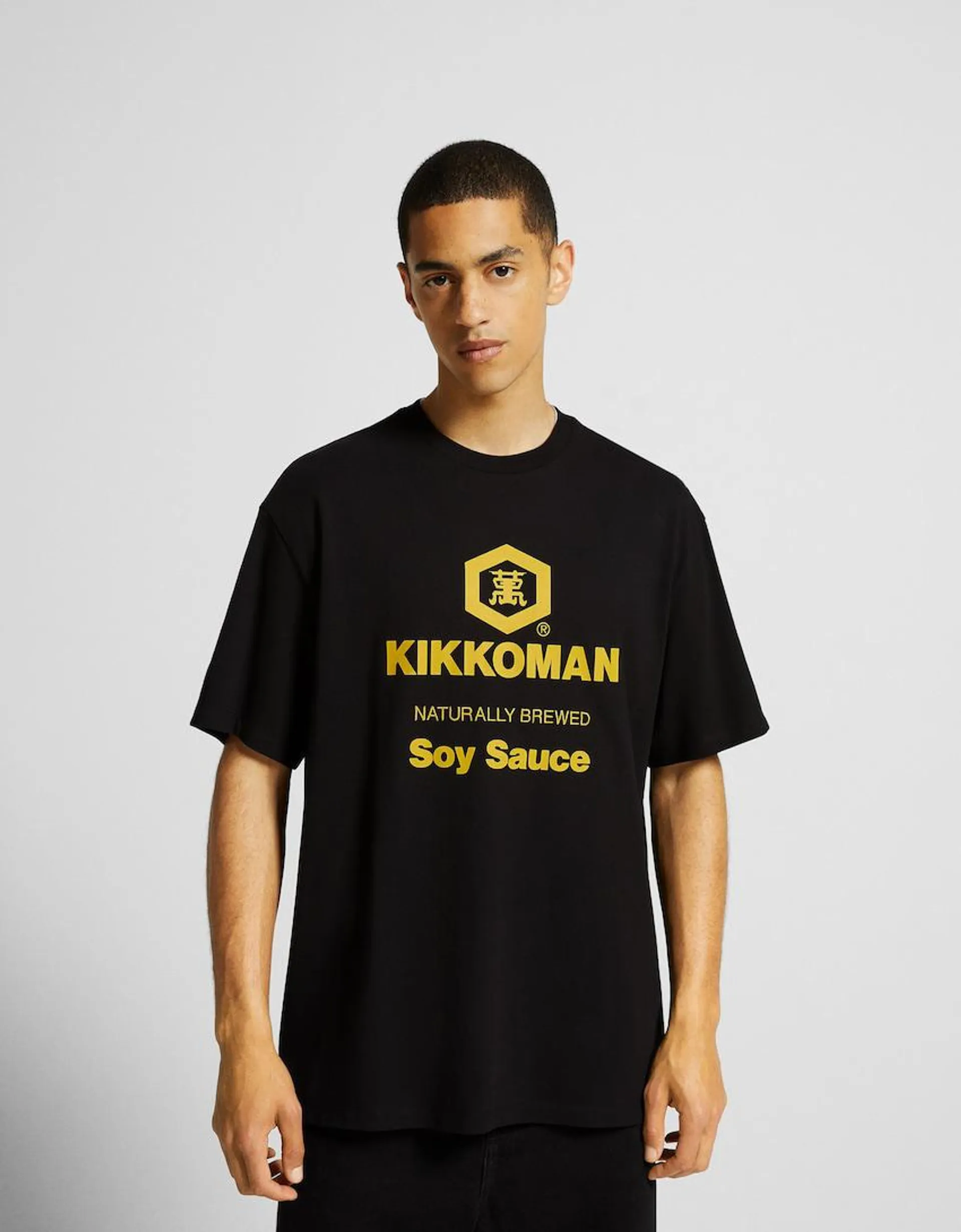 Kikkoman print boxy fit short sleeve T-shirt