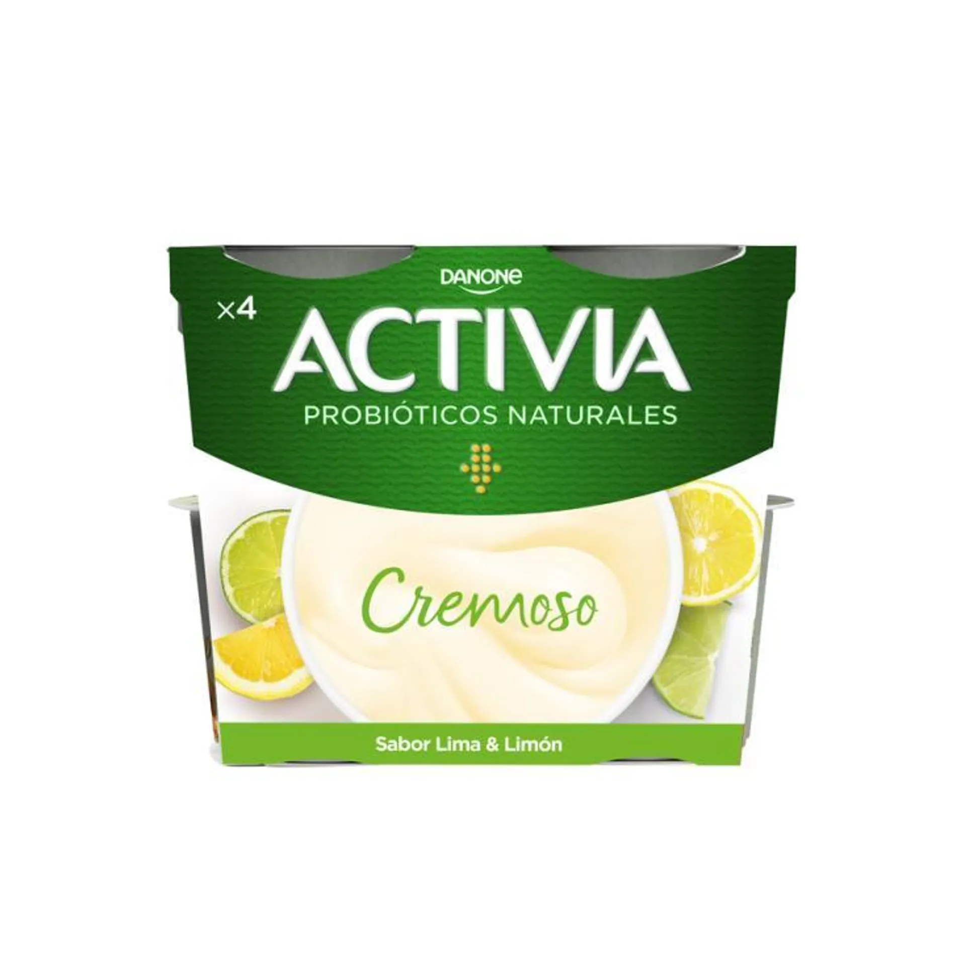 ACTIVIA CREMOSO LIMA-LIMON, 4X115GR