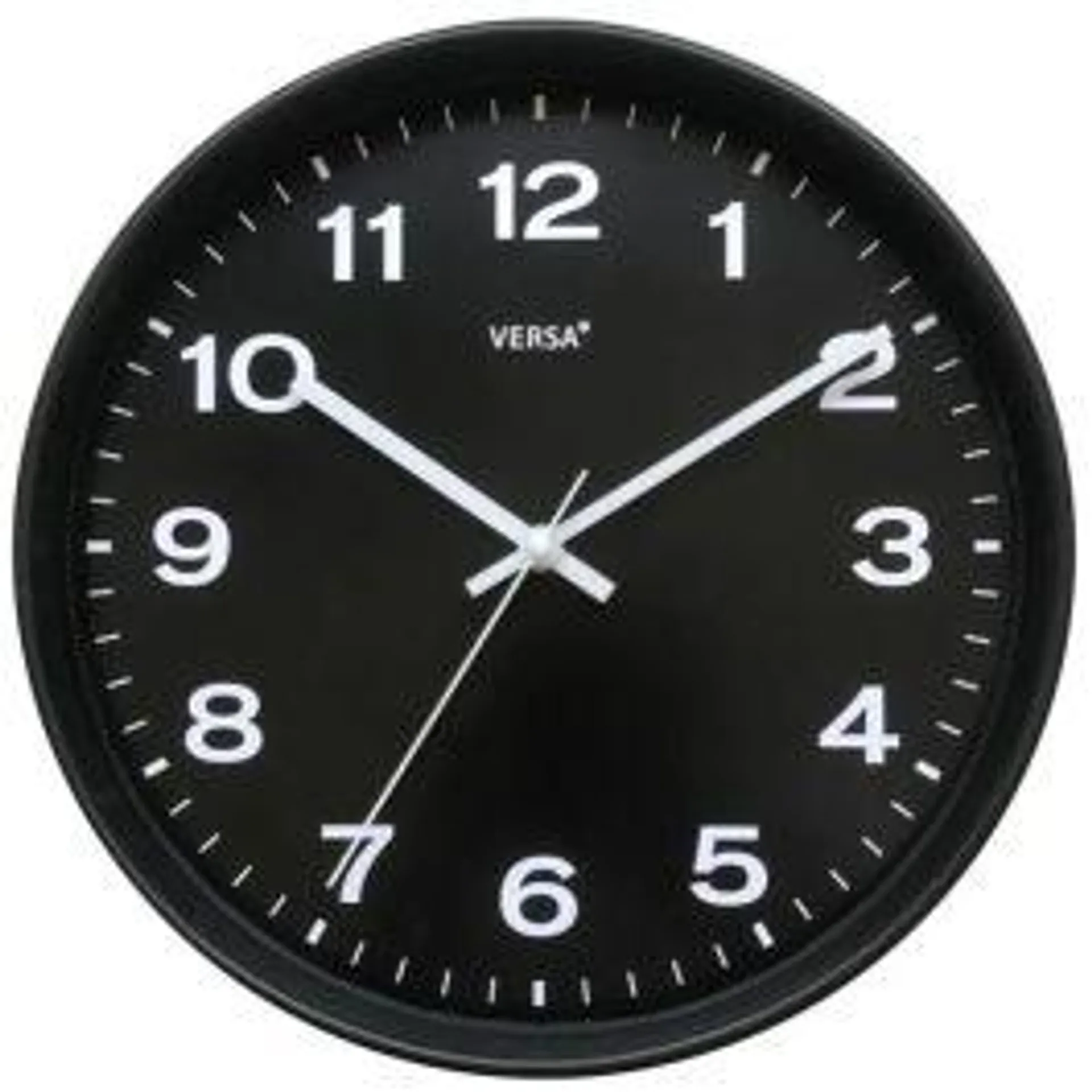 Reloj pared redondo ø30,5 cm - negro