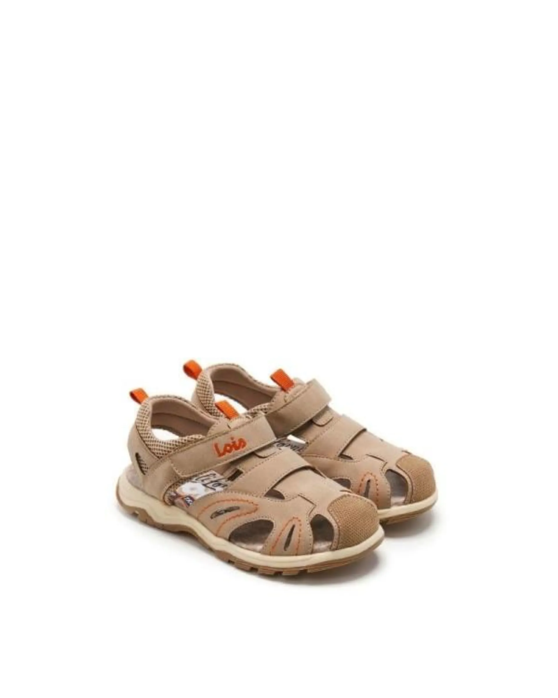 Sandalias Abiertas Chancletas Infantil Marrón 63237