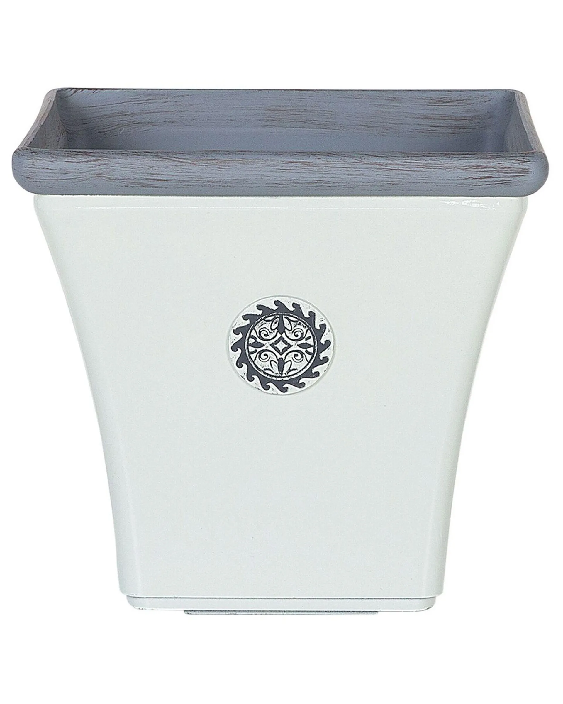 Maceta ELATEIA Piedra 43 cm Blanco