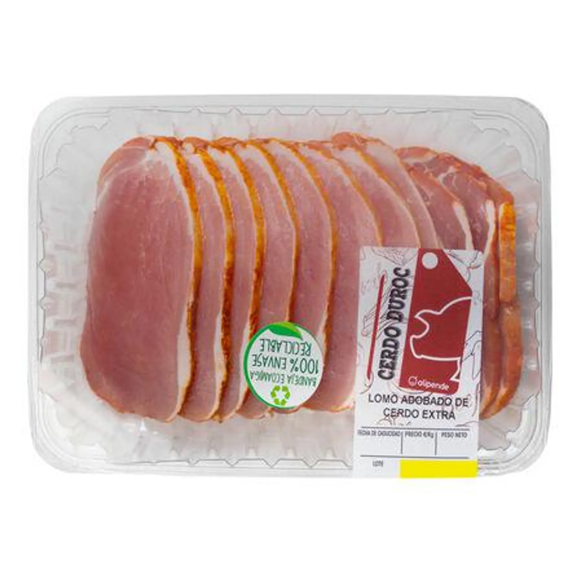 Cinta de lomo adobada de cerdo duroc Alipende 600g aproximadamente