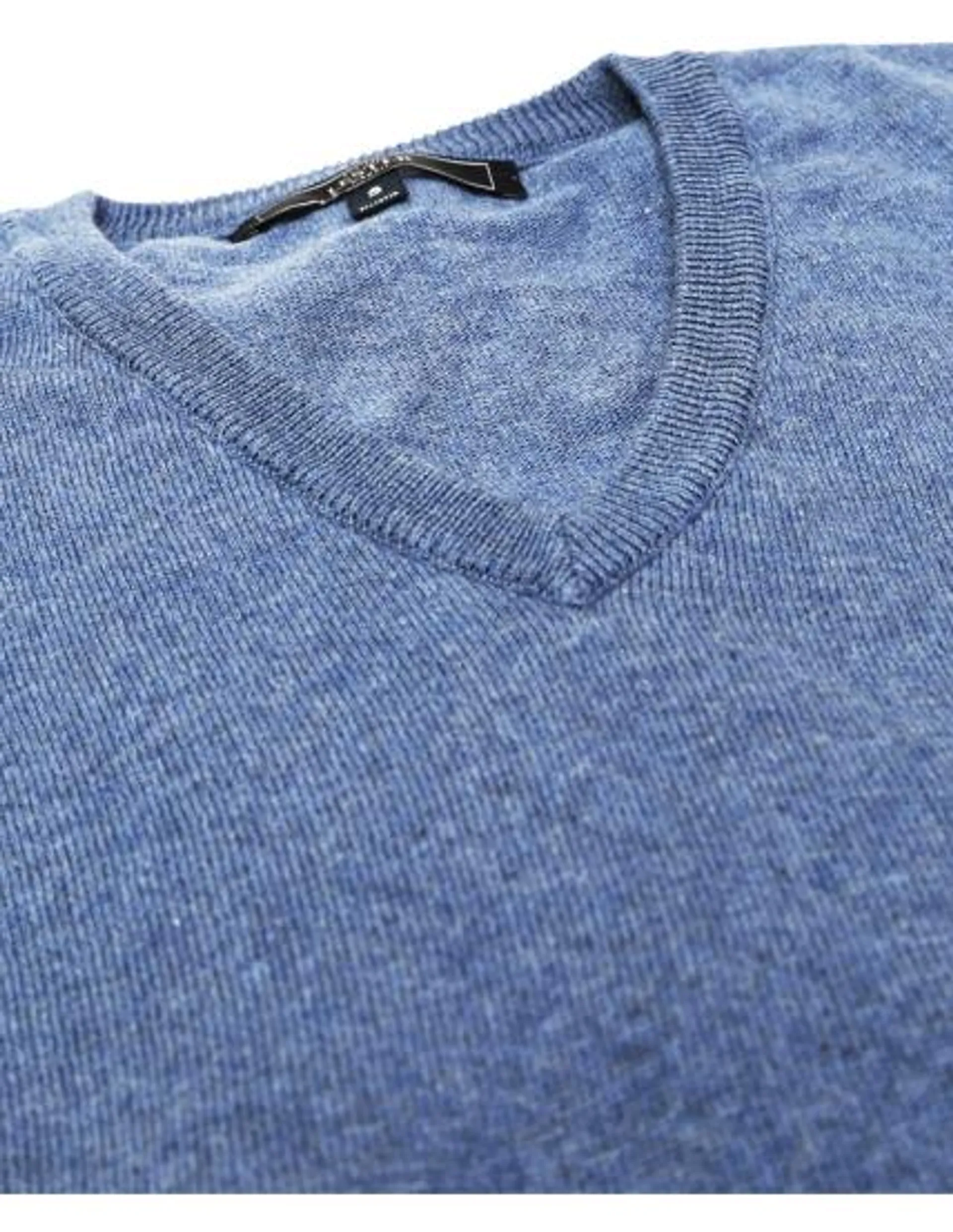 Jersey pico algodón Azul medio