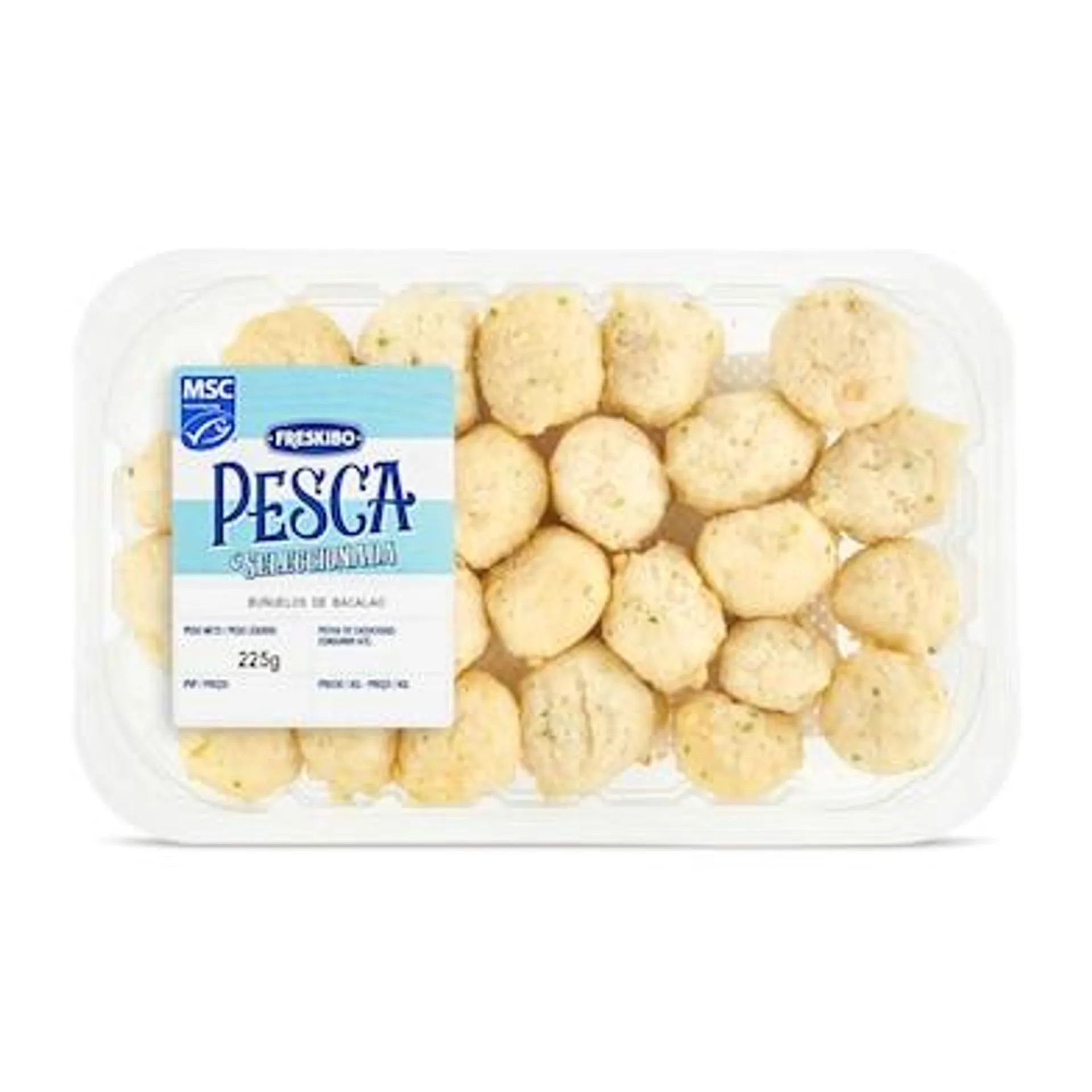 Buñuelos de bacalao Freskibo bandeja 225 g