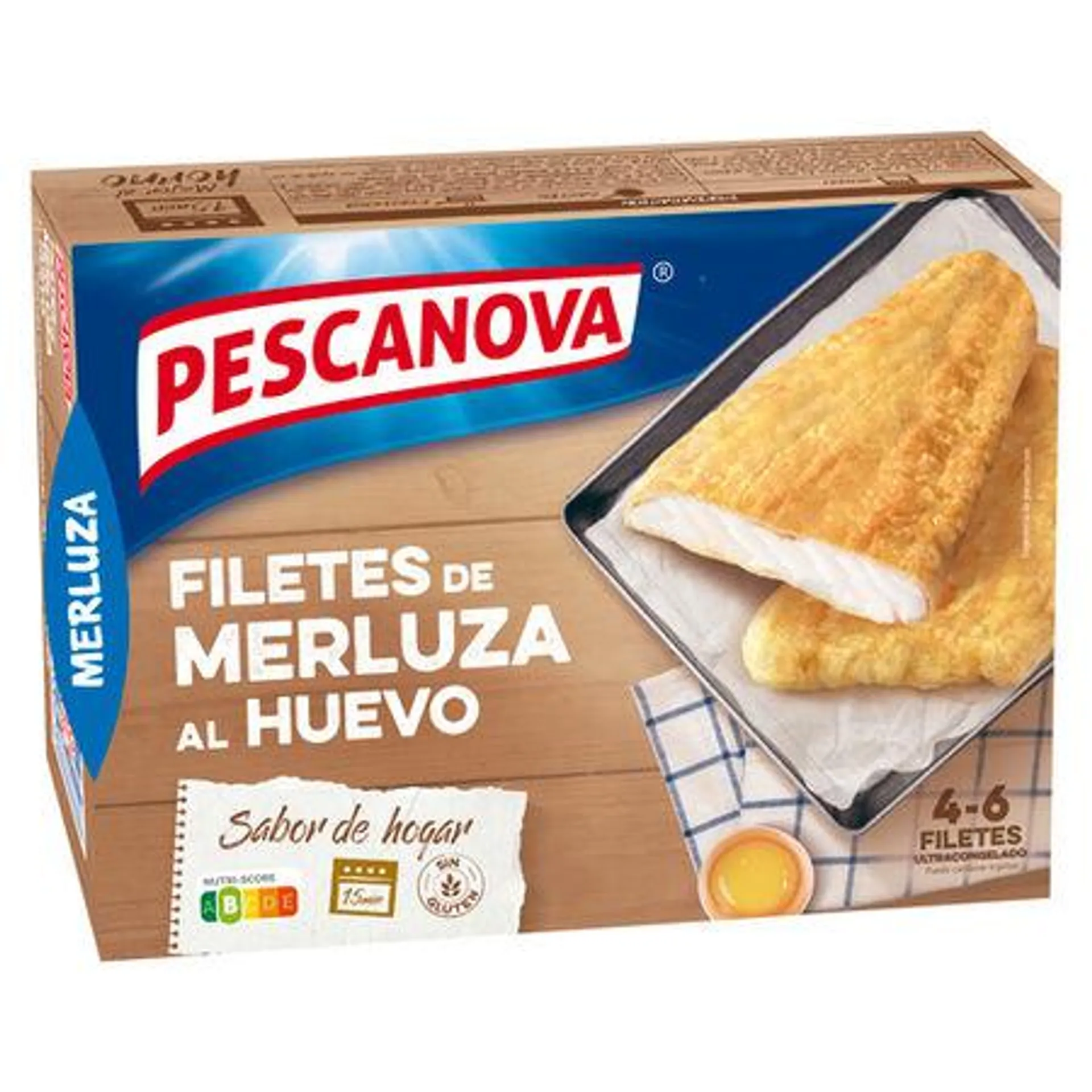 Filetes de merluza sin gluten Pescanova 400g al huevo