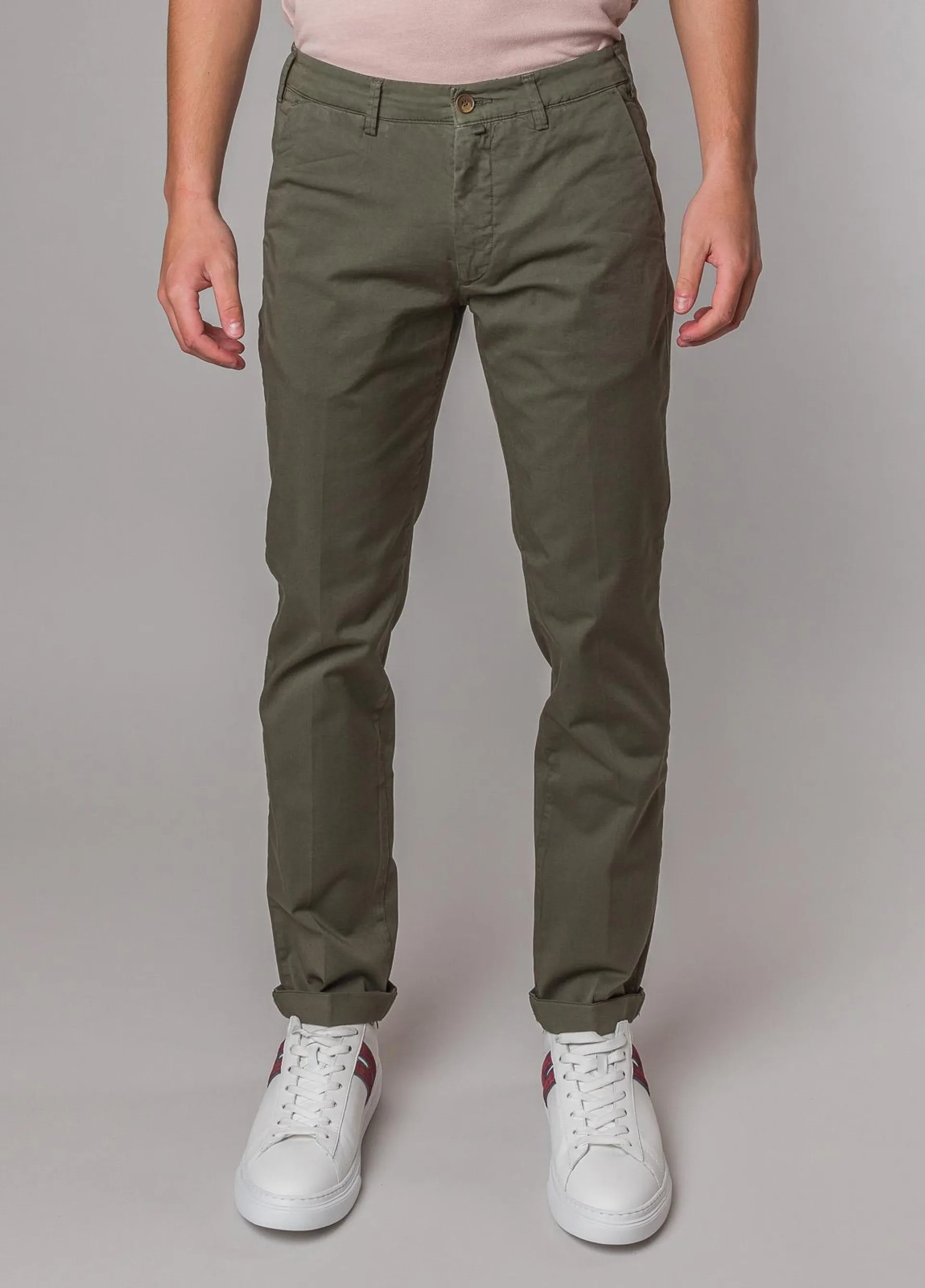 Pantalón chino FUREST COLECCION gabardina kaki