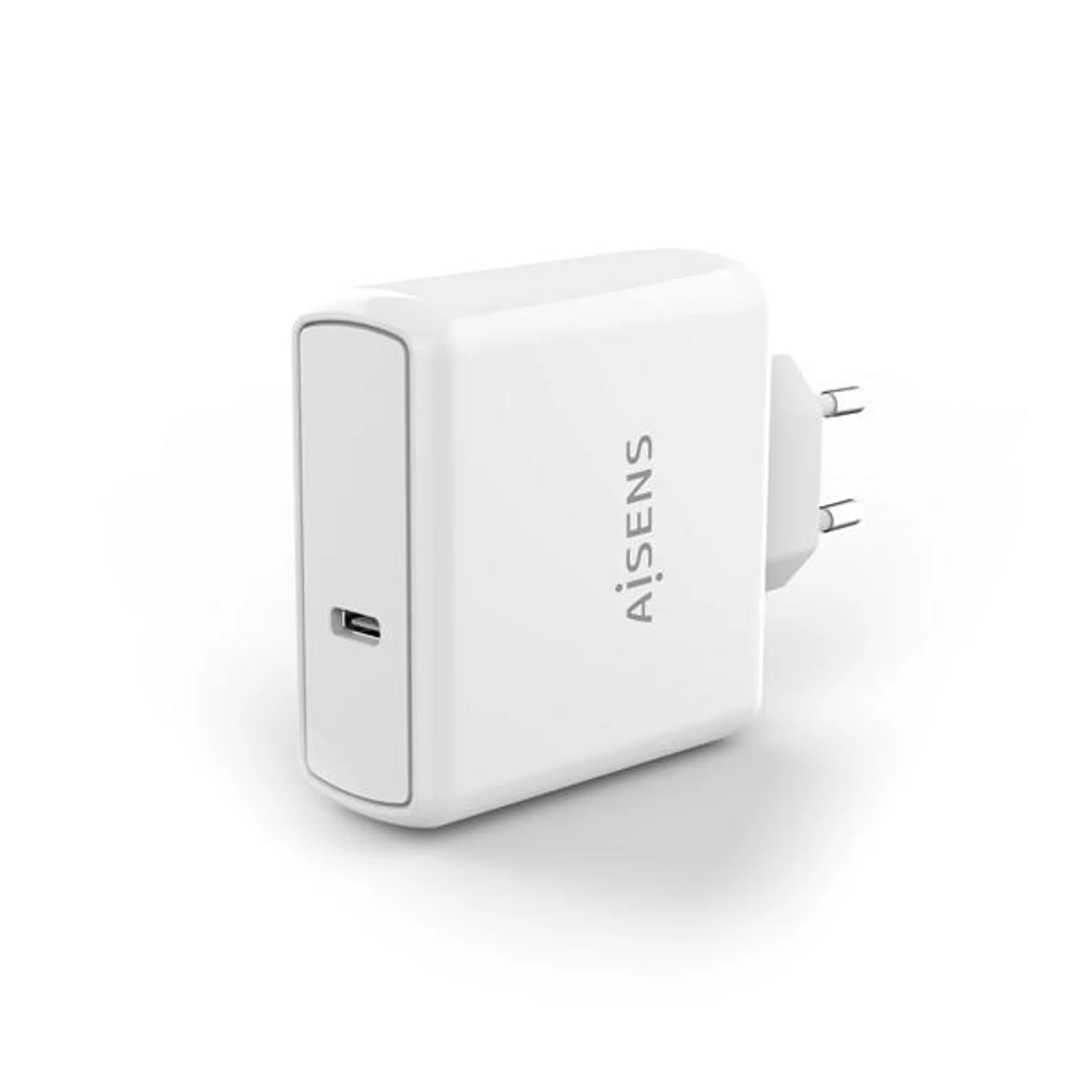 AISENS-CARGADOR PD3.0 QC3.0 1 PUERTO 1XUSB-C 60W. BLANCO