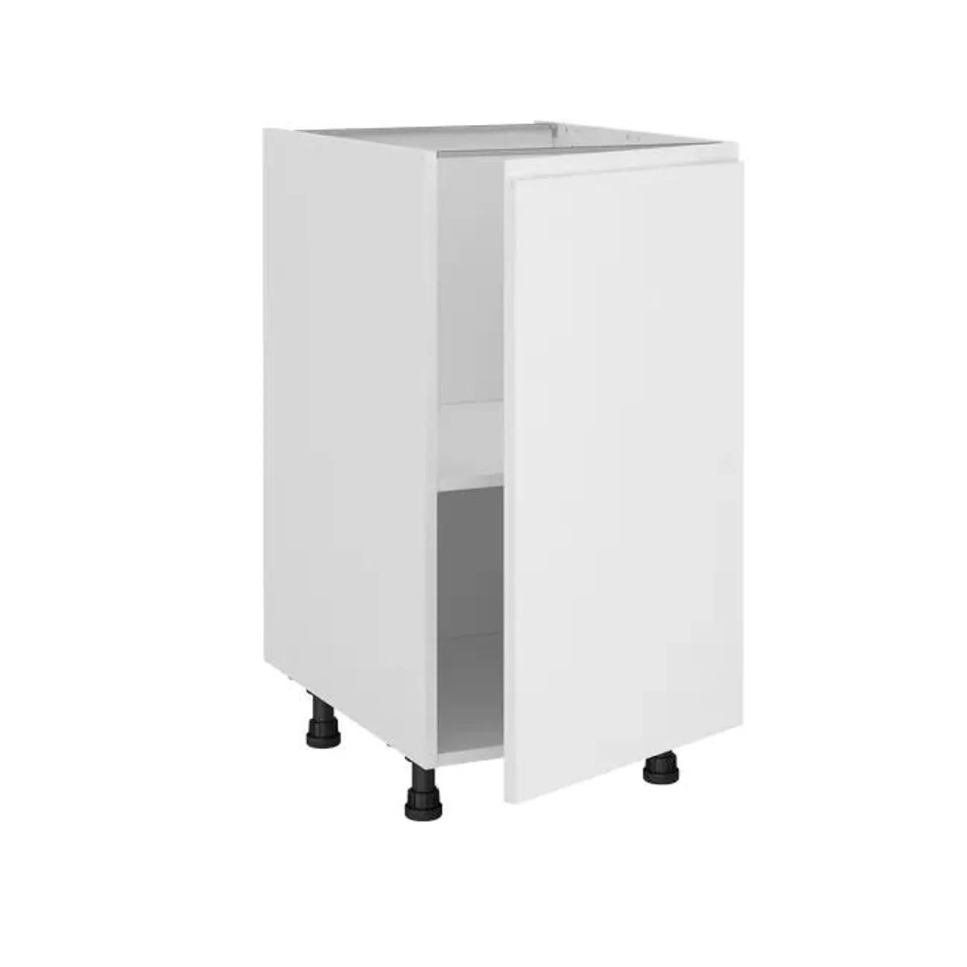 Mueble bajo de cocina Delinia ID Tokyo blanco brillo 76,8X45cm 1PTA